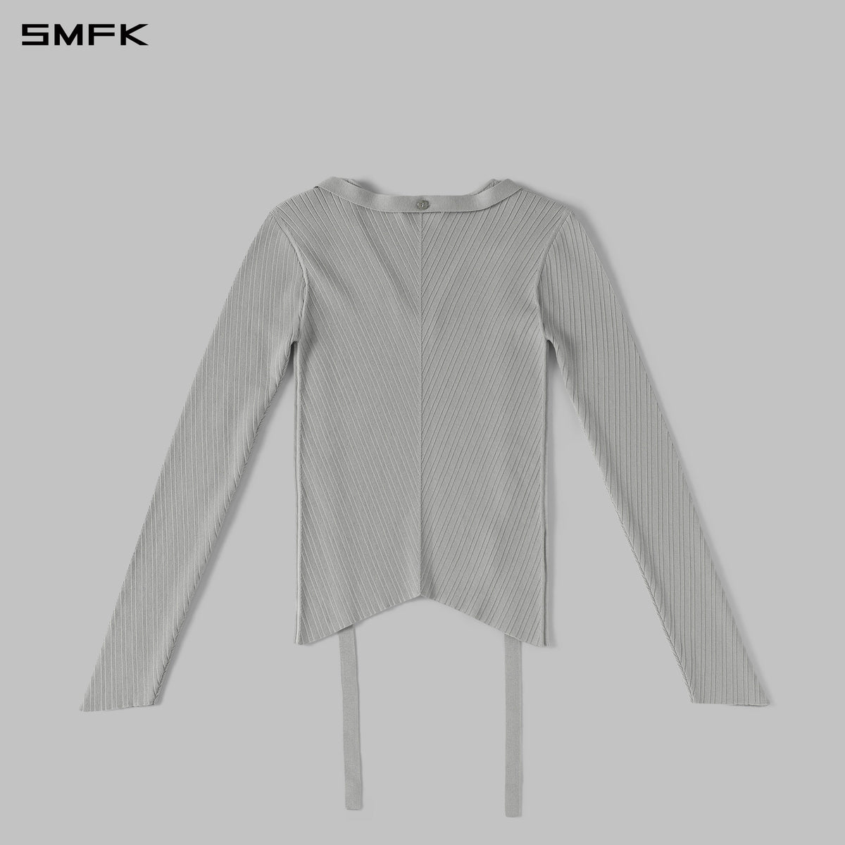 MYTH AEOLUS SYMMETRY EVENING KNIT PULLOVER/LENZING TENCEL+SILK GLACIER GREY