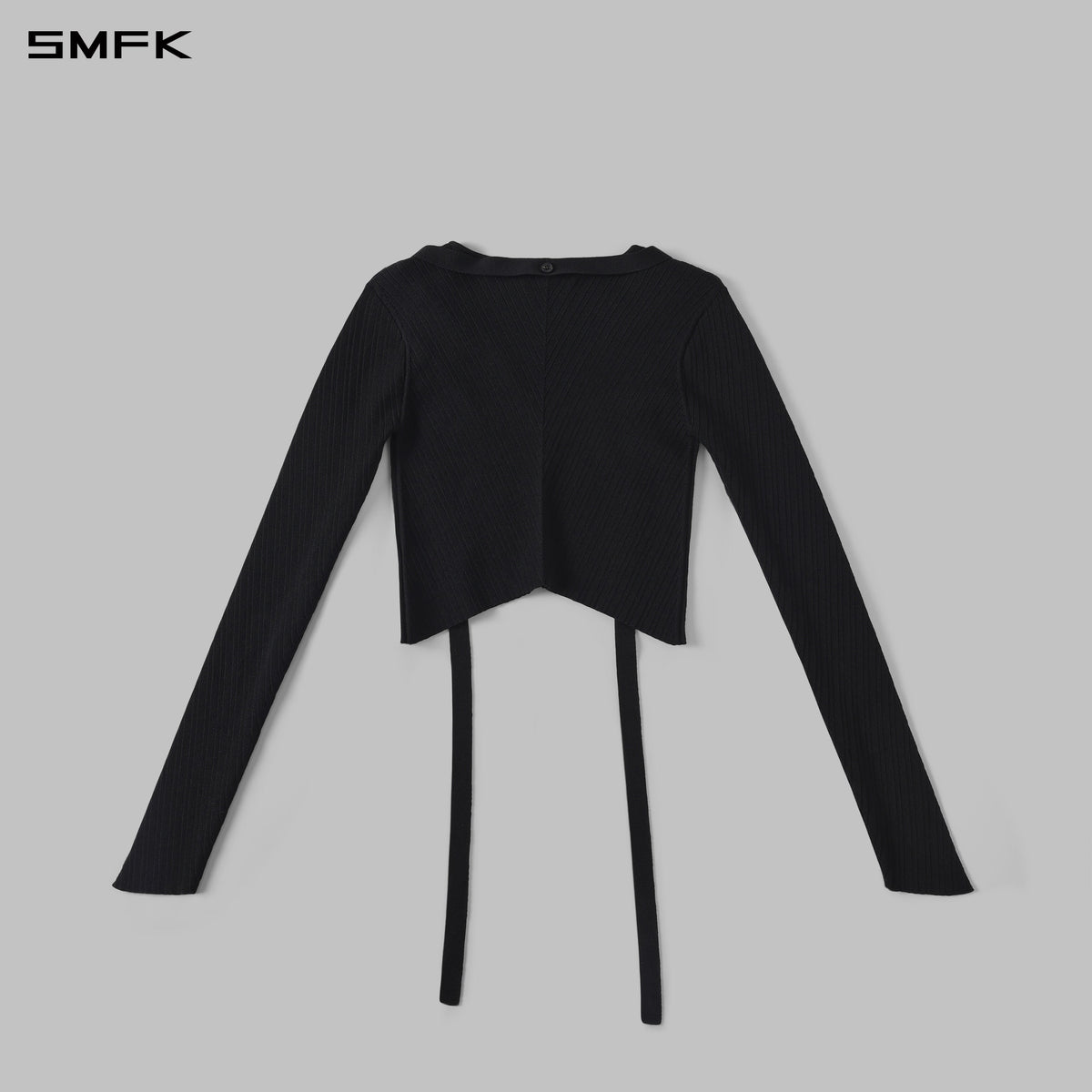 MYTH AEOLUS SYMMETRY EVENING KNIT CARDIGAN/LENZING TENCEL+SILK+COTTON WILD BLACK