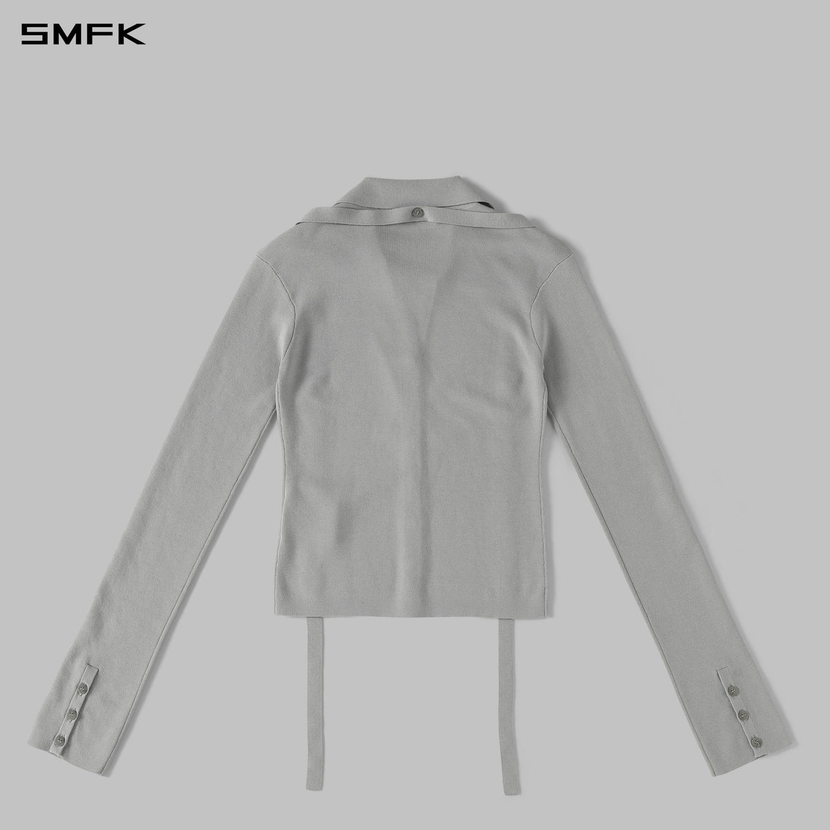MYTH SIREN EVENING SLIM KNIT SHIRT/LENZING TENCEL+SILK+COTTON GLACIER GREY