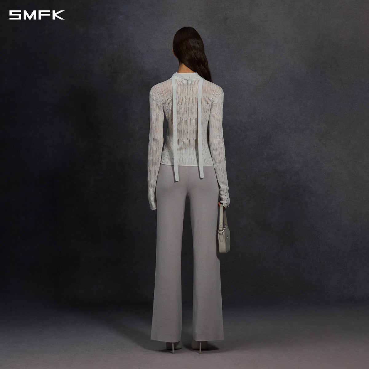 MYTH SIREN AURORA EVENING SLIM KNIT SHIRT/METALLIC YARN AURORA SLIVER