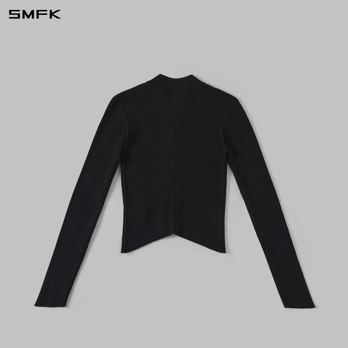 MYTH AEOLUS EVENING SLIM COLLAR KNIT JACKET/TENCEL+SILK WILD BLACK