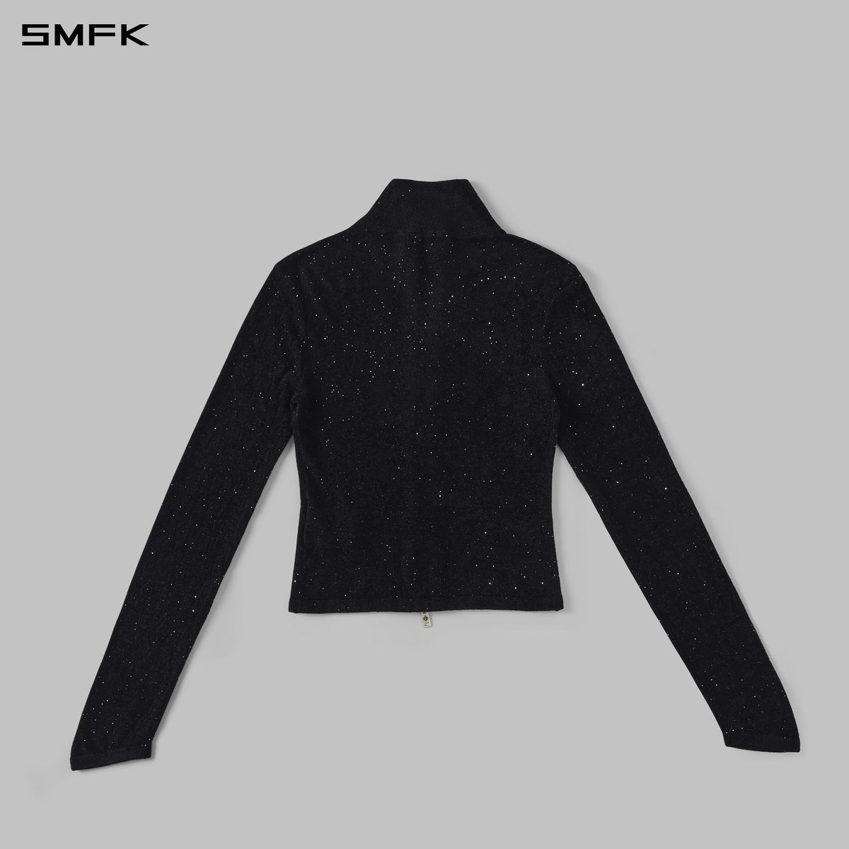MYTH AEOLUS GALAXY EVENING SLIM COLLAR KNIT JACKET/STARRY VELVET GALAXY BLACK