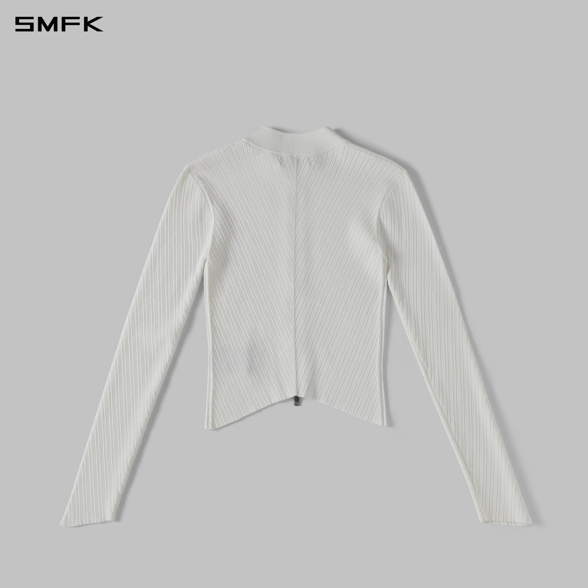 MYTH AEOLUS EVENING SLIM COLLAR KNIT JACKET/TENCEL+SILK CLOUD WHITE