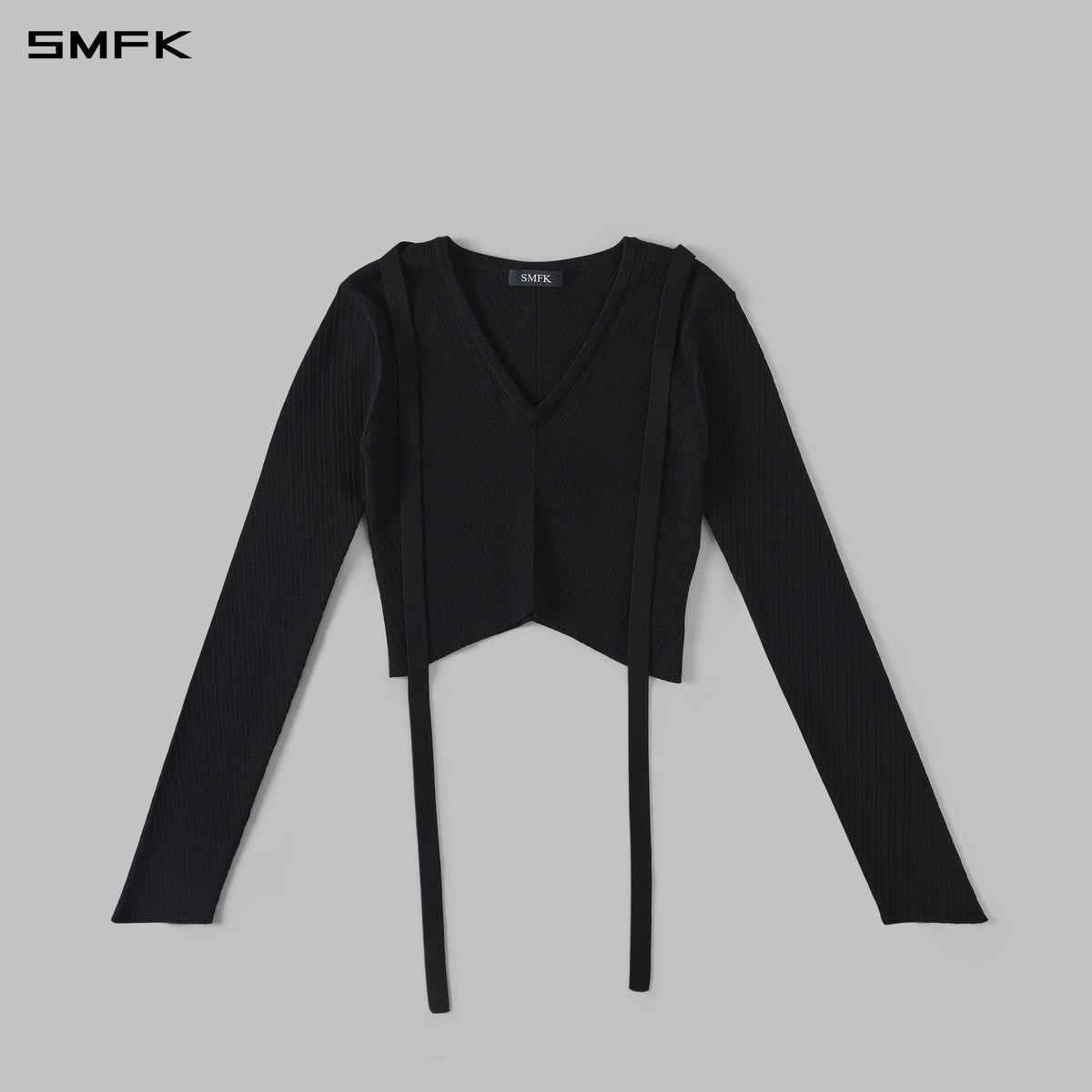 MYTH AEOLUS SYMMETRY EVENING KNIT PULLOVER/LENZING TENCEL+SILK+COTTON WILD BLACK