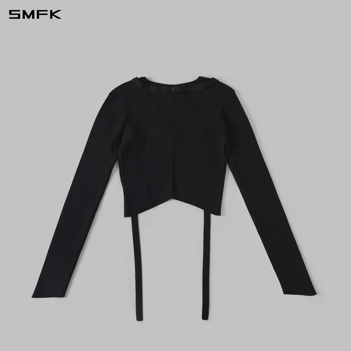 MYTH AEOLUS SYMMETRY EVENING KNIT PULLOVER/LENZING TENCEL+SILK+COTTON WILD BLACK