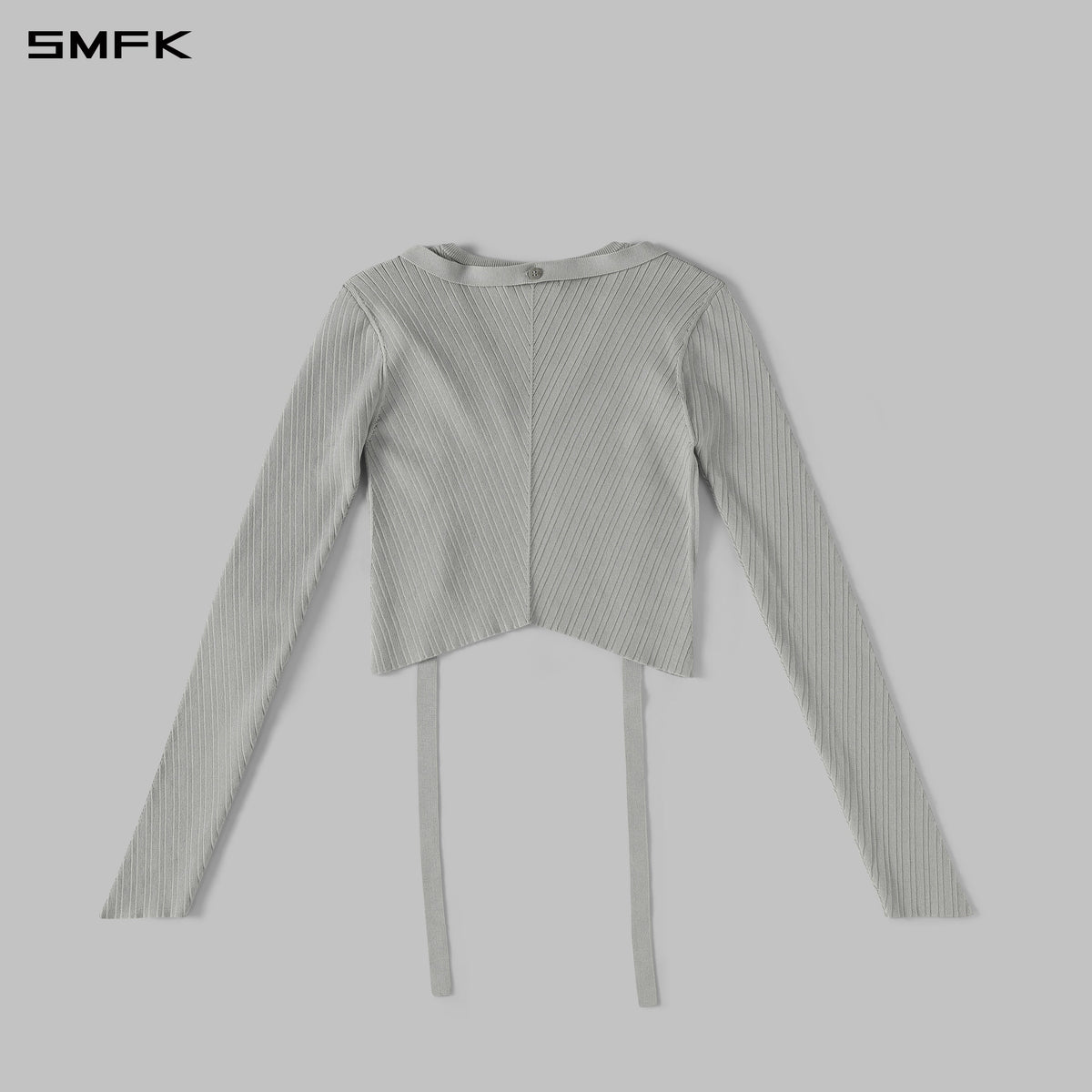 MYTH AEOLUS SYMMETRY EVENING KNIT PULLOVER/LENZING TENCEL+SILK+COTTON GLACIER GREY