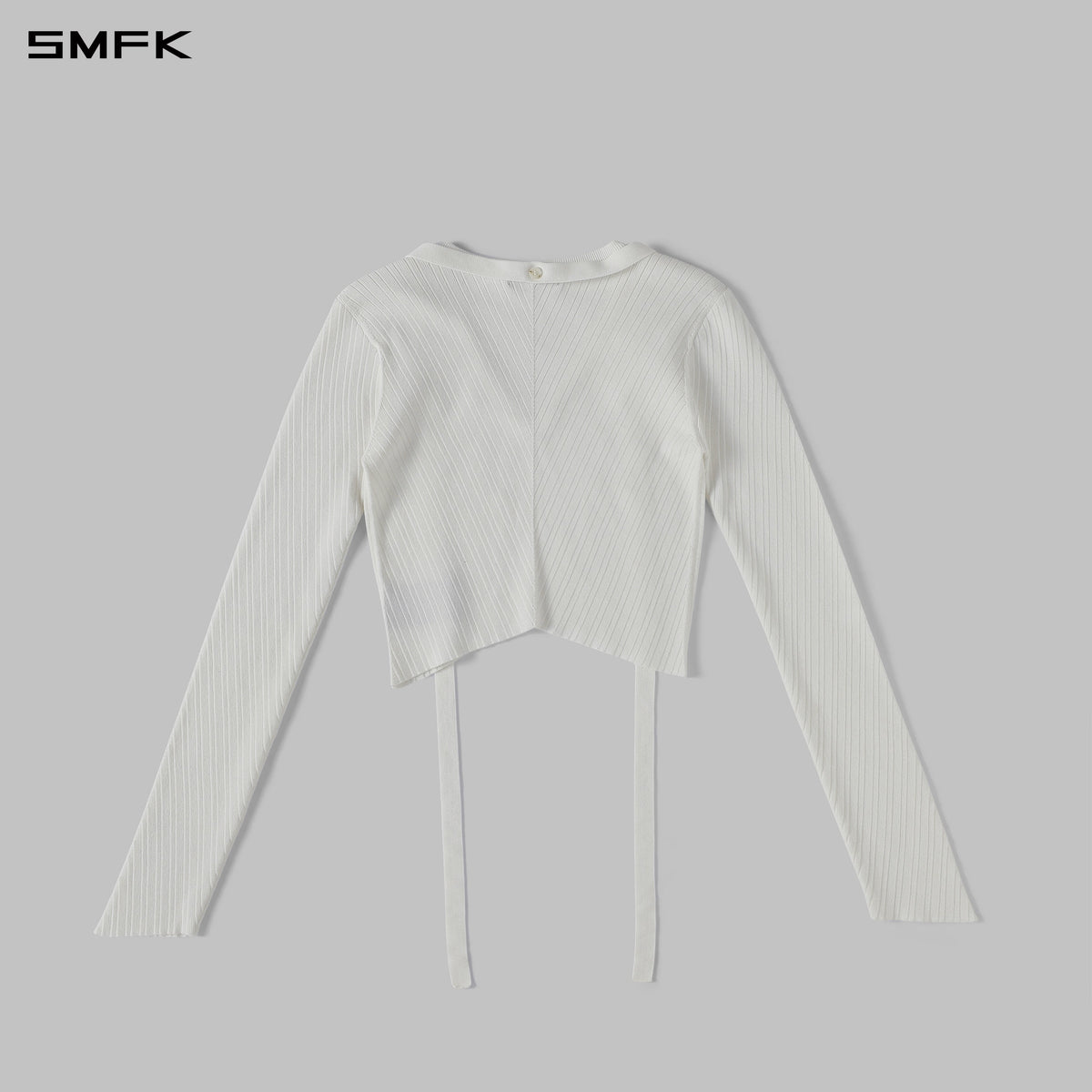 MYTH AEOLUS SYMMETRY EVENING KNIT PULLOVER/LENZING TENCEL+SILK+COTTON CLOUD WHITE