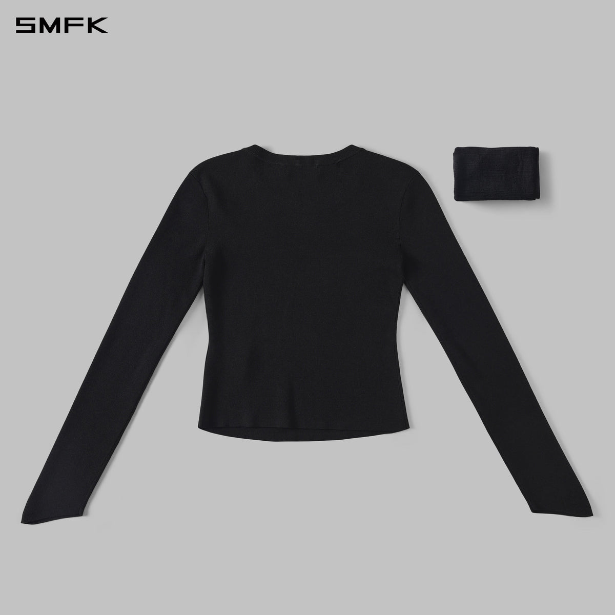 MYTH SIREN AURORA EVENING STYLIST SLIM KNIT SHIRT/LENZING TENCEL+SILK+COTTON WILD BLACK