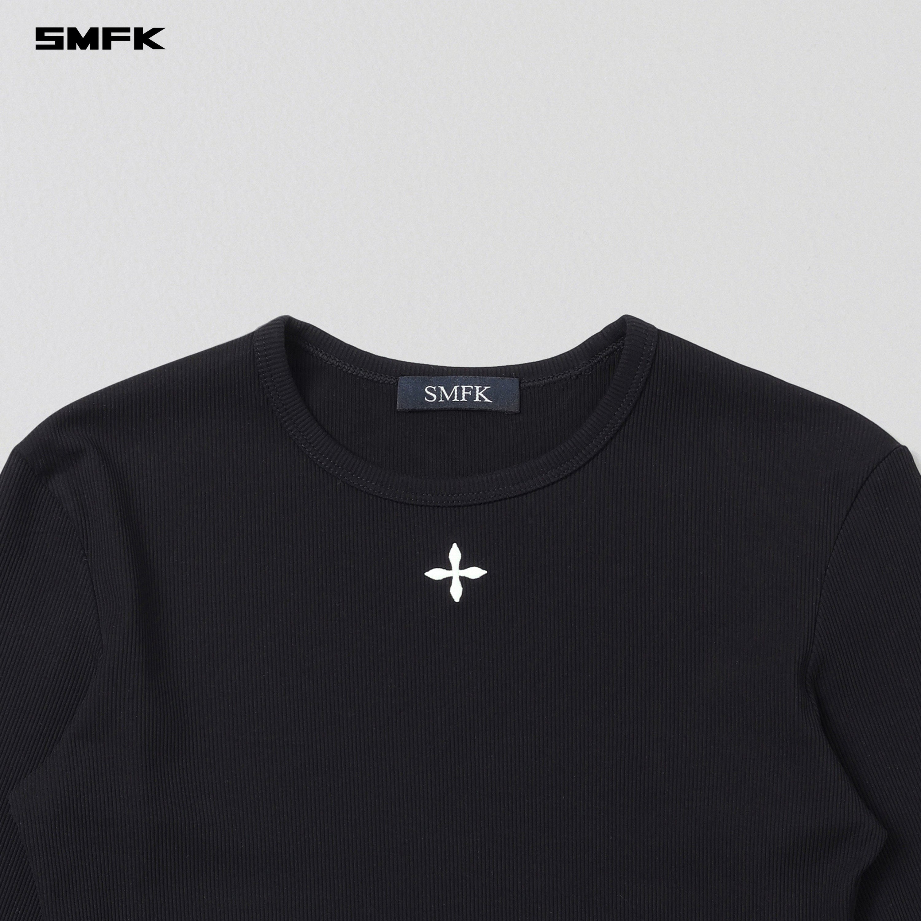 VINTAGE NOMADIC SLIM SILK PULLOVER/SILK COTTON WILD BLACK