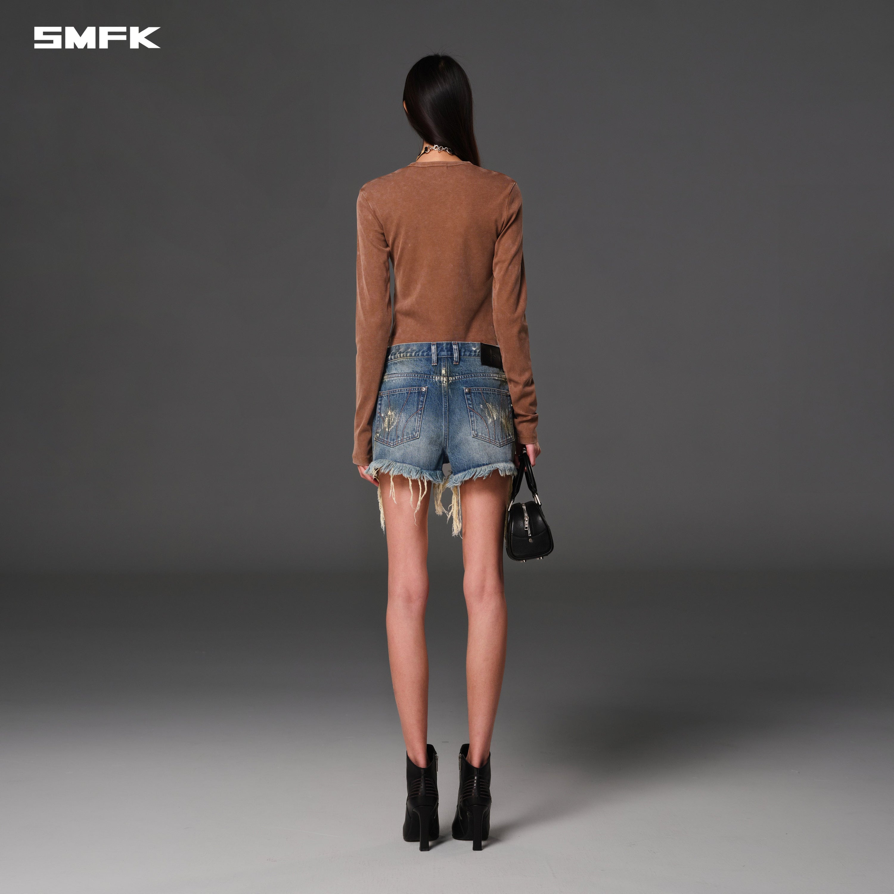 VINTAGE NOMADIC SLIM SILK PULLOVER/SILK COTTON VANISH BROWN