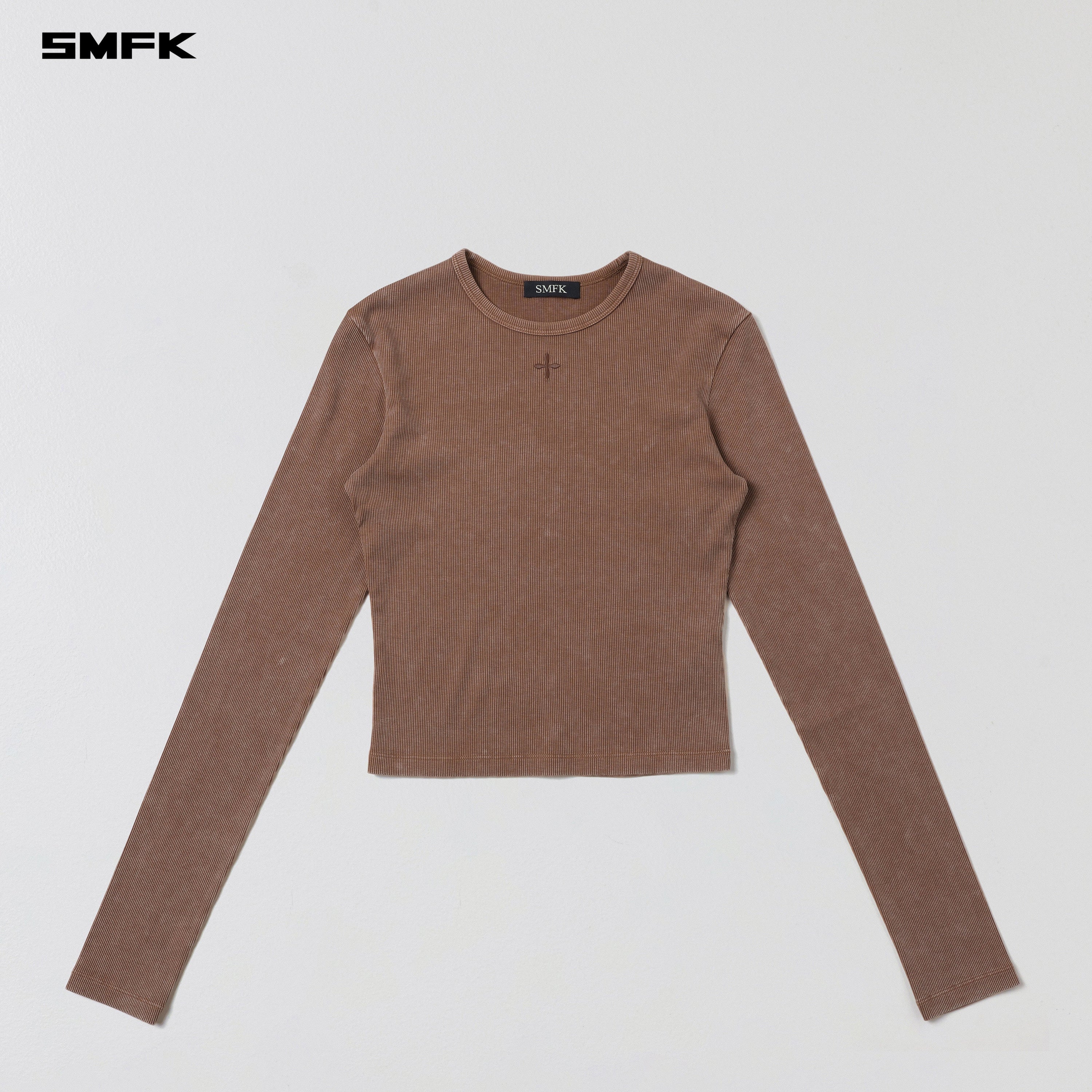 VINTAGE NOMADIC SLIM SILK PULLOVER/SILK COTTON VANISH BROWN
