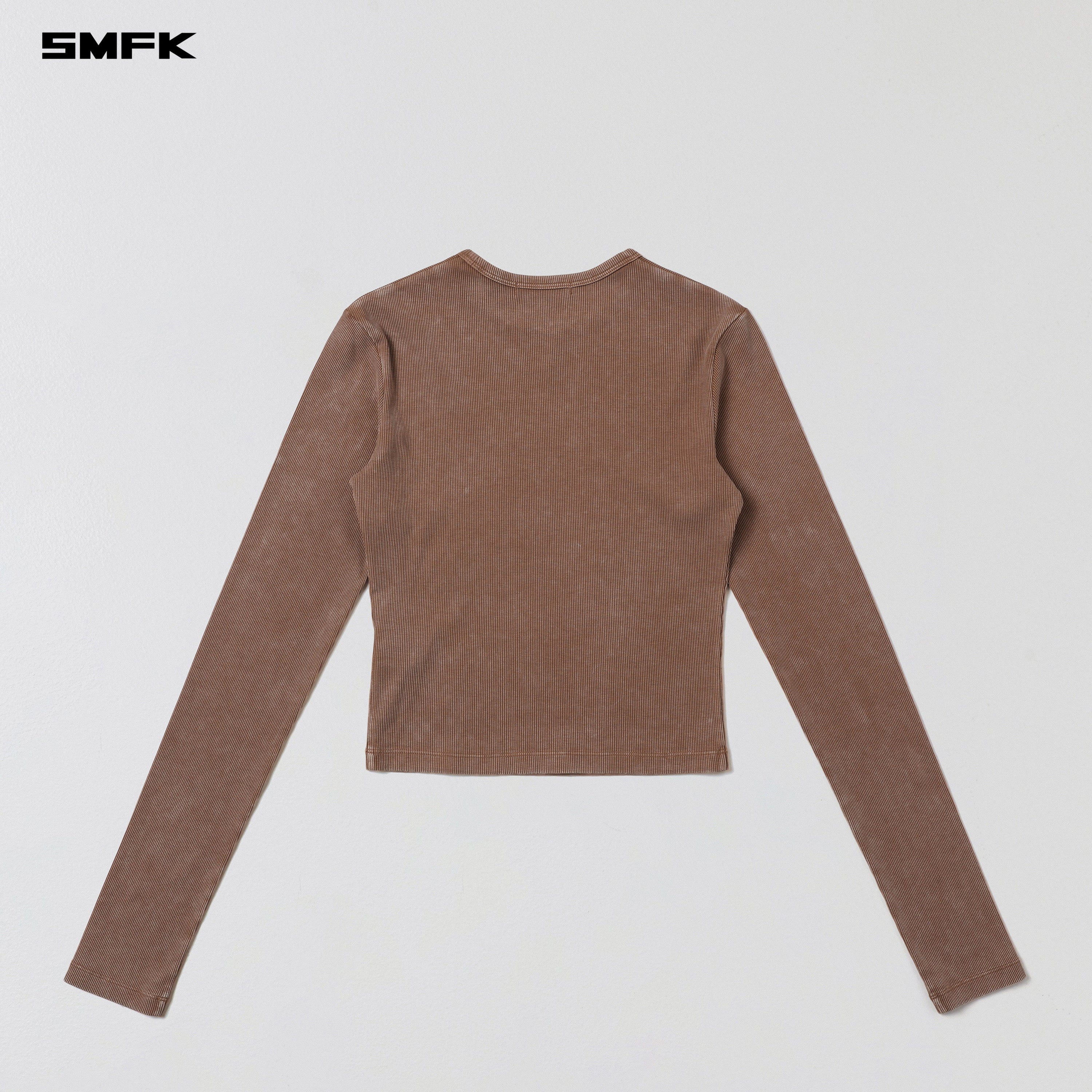 VINTAGE NOMADIC SLIM SILK PULLOVER/SILK COTTON VANISH BROWN