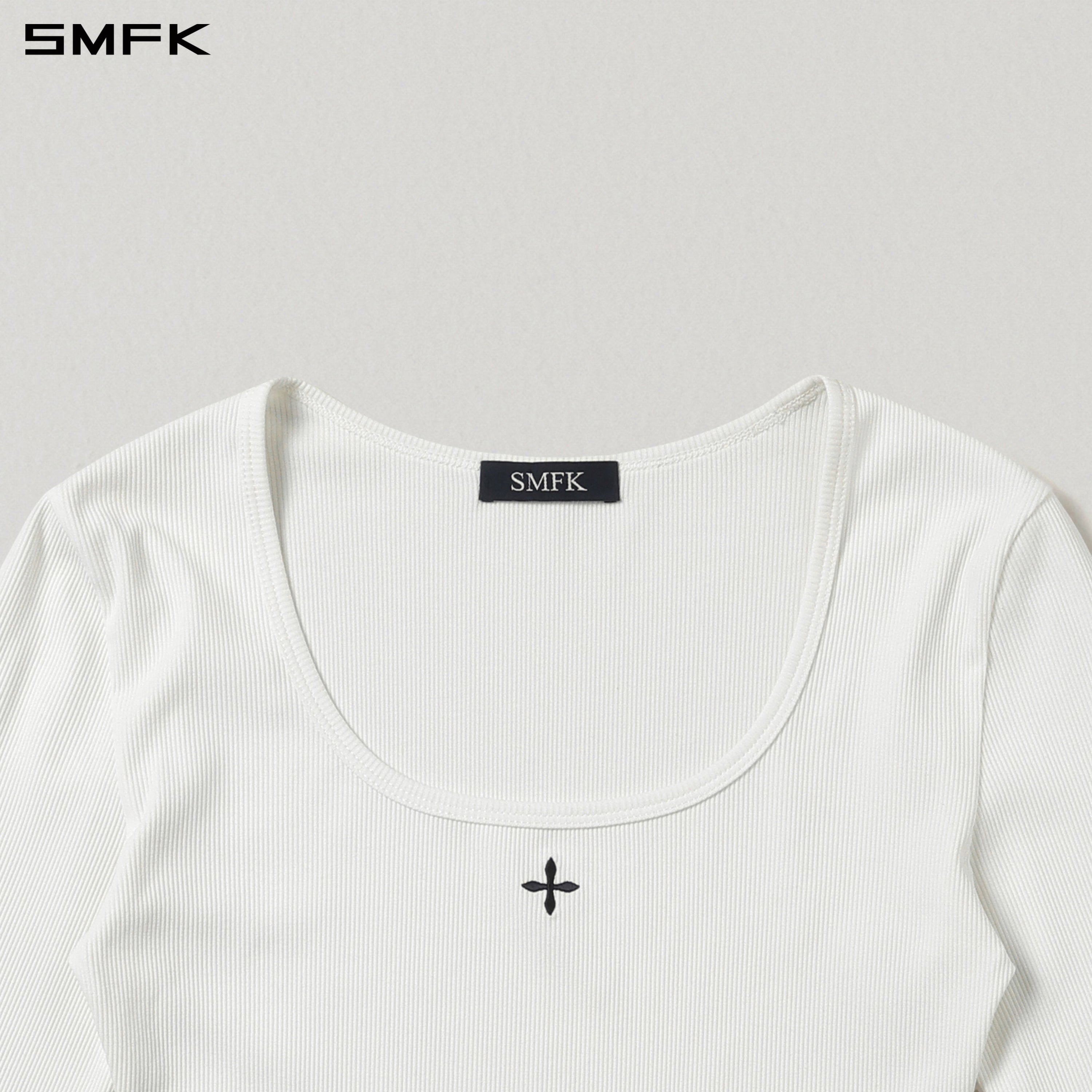 VINTAGE NOMADIC SILK ASYMMETRY PULLOVER/SILK+COTTON CLOUD WHITE