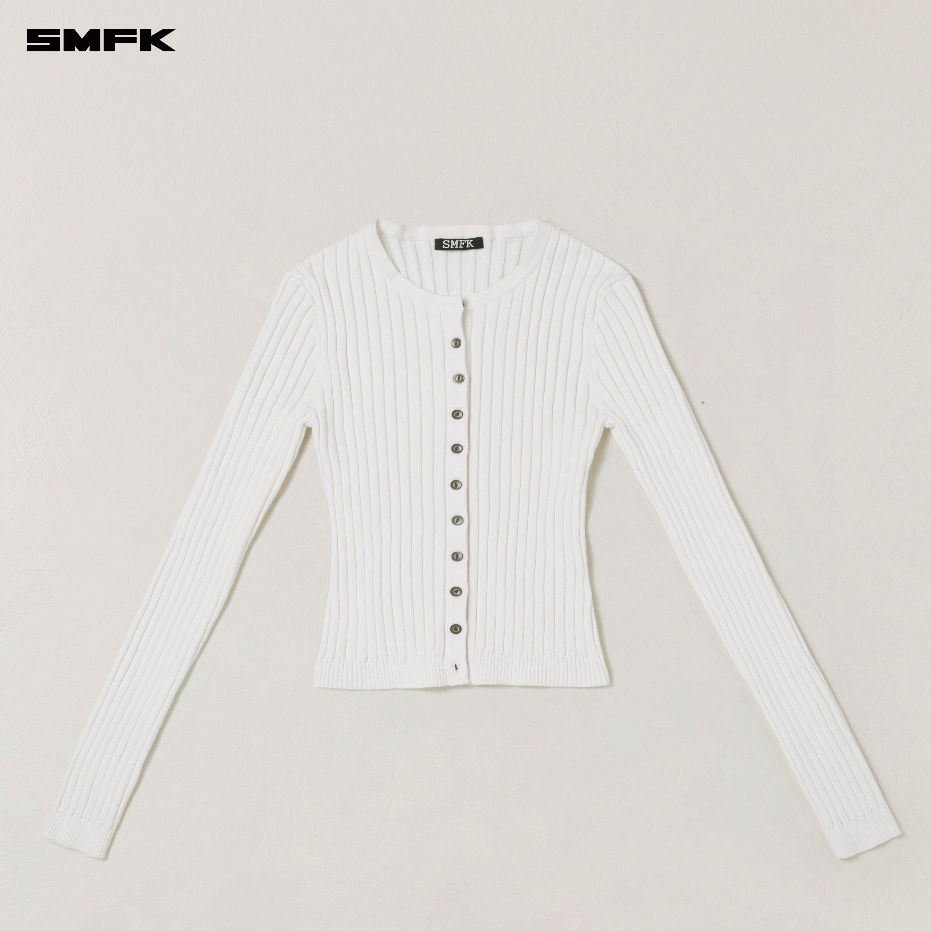 VINTAGE-SAVAGE KNIT CARDIGAN/STONE WASH SNOW MOUNTAIN WHITE