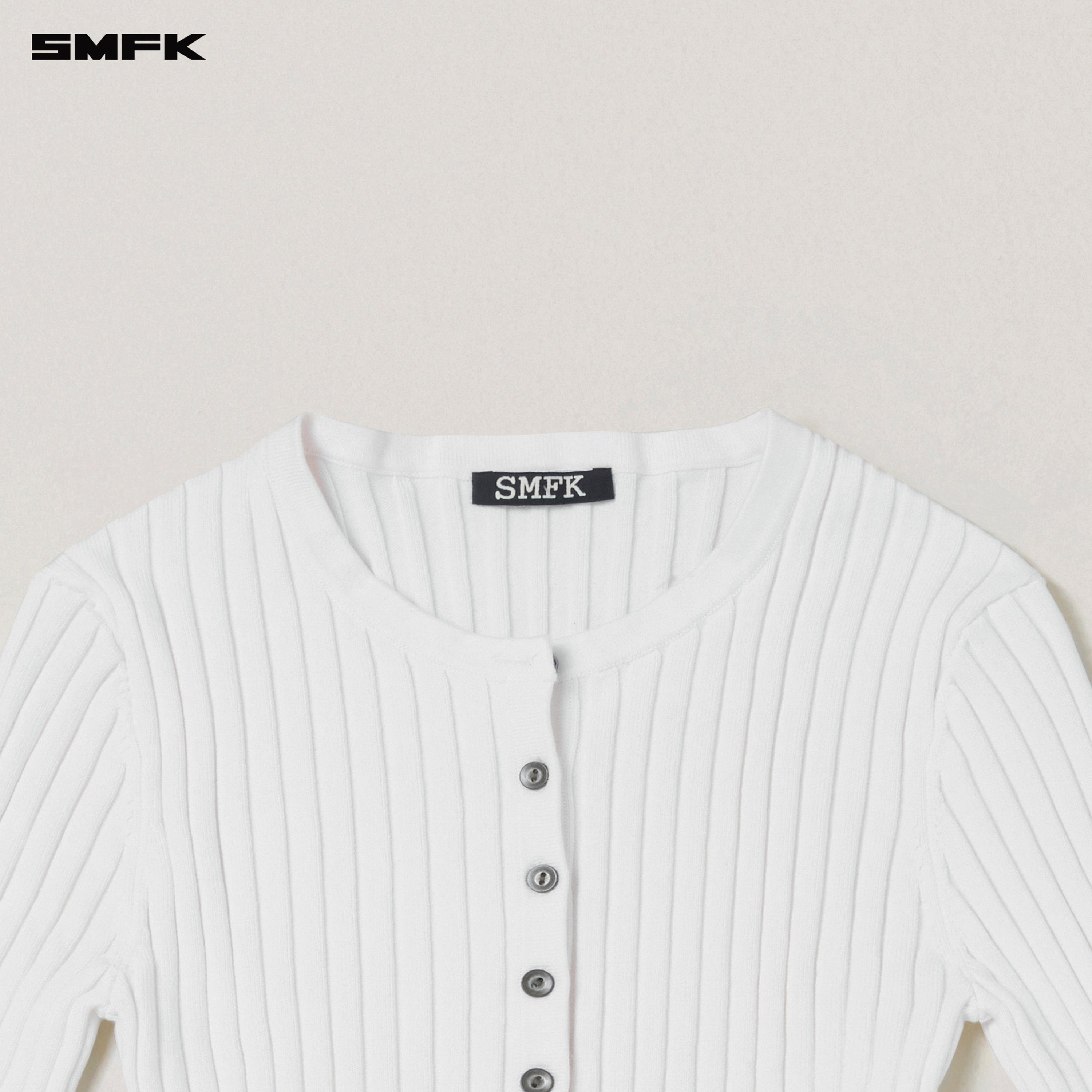 VINTAGE-SAVAGE KNIT CARDIGAN/STONE WASH SNOW MOUNTAIN WHITE