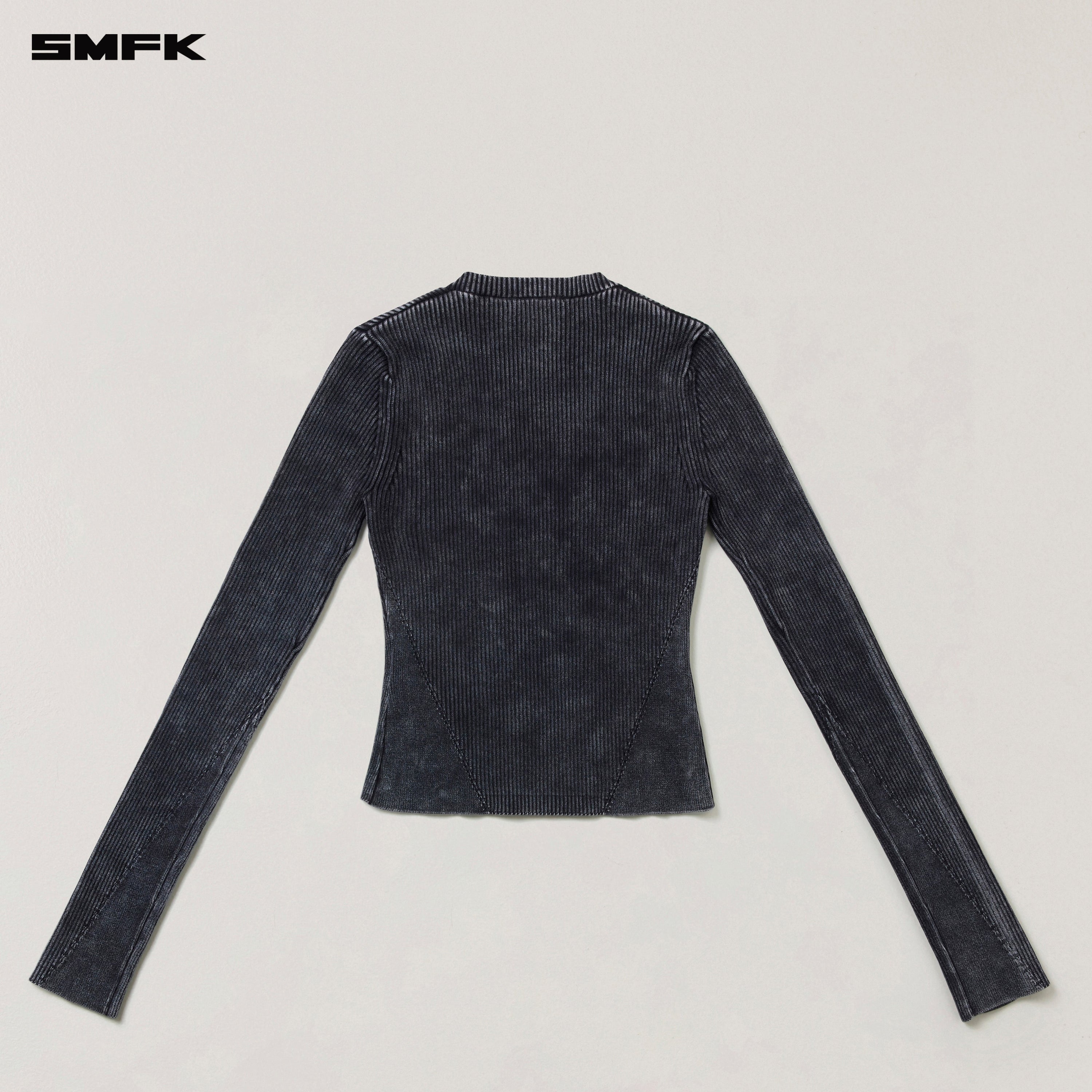 VINTAGE-SAVAGE KNIT PULLOVER/STONE WASH VANISH BLACK