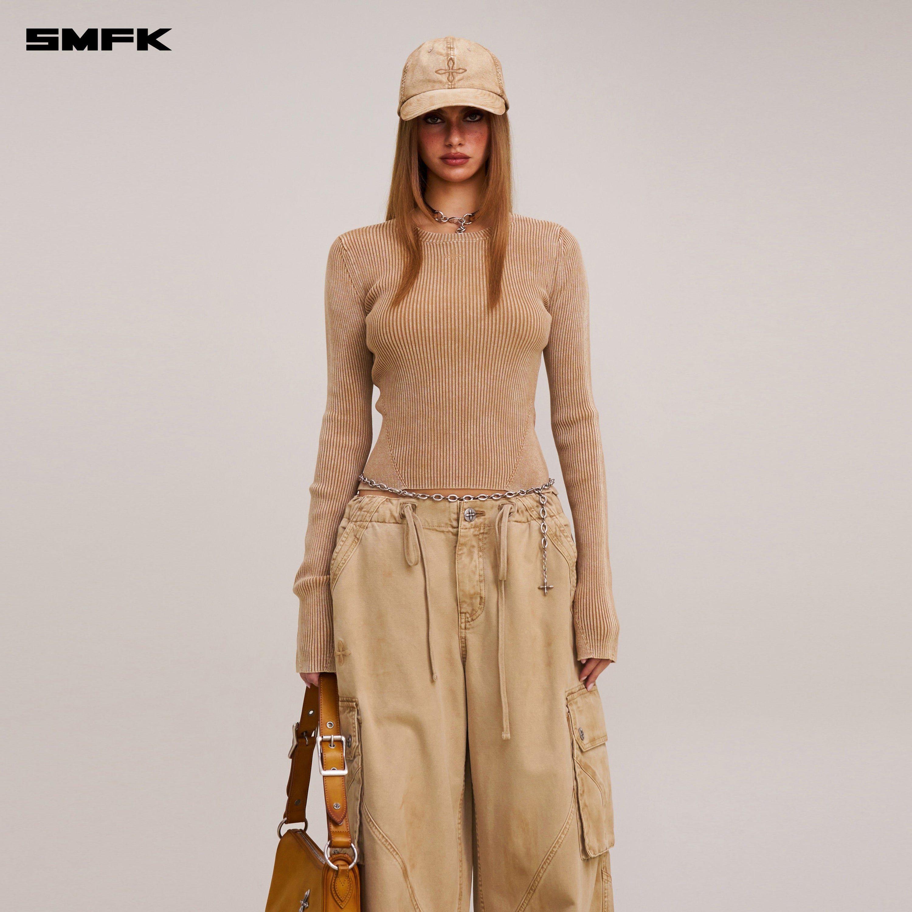 VINTAGE-SAVAGE KNIT PULLOVER/STONE WASH VANISH SAND