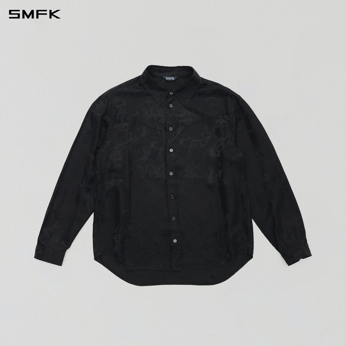 PERMANENT FORMAL SHIRT/ACETATE+VISCOSE/U MIDNIGHT BLACK