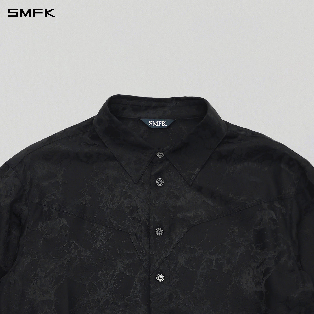 PERMANENT FORMAL SHIRT/ACETATE+VISCOSE/U MIDNIGHT BLACK