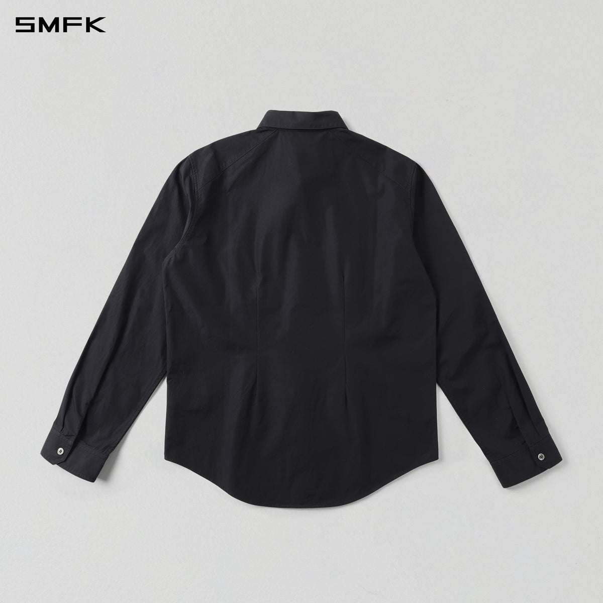 PERMANENT SLIM FORMAL SHIRT/COMBED COTTON/U MIDNIGHT BLACK