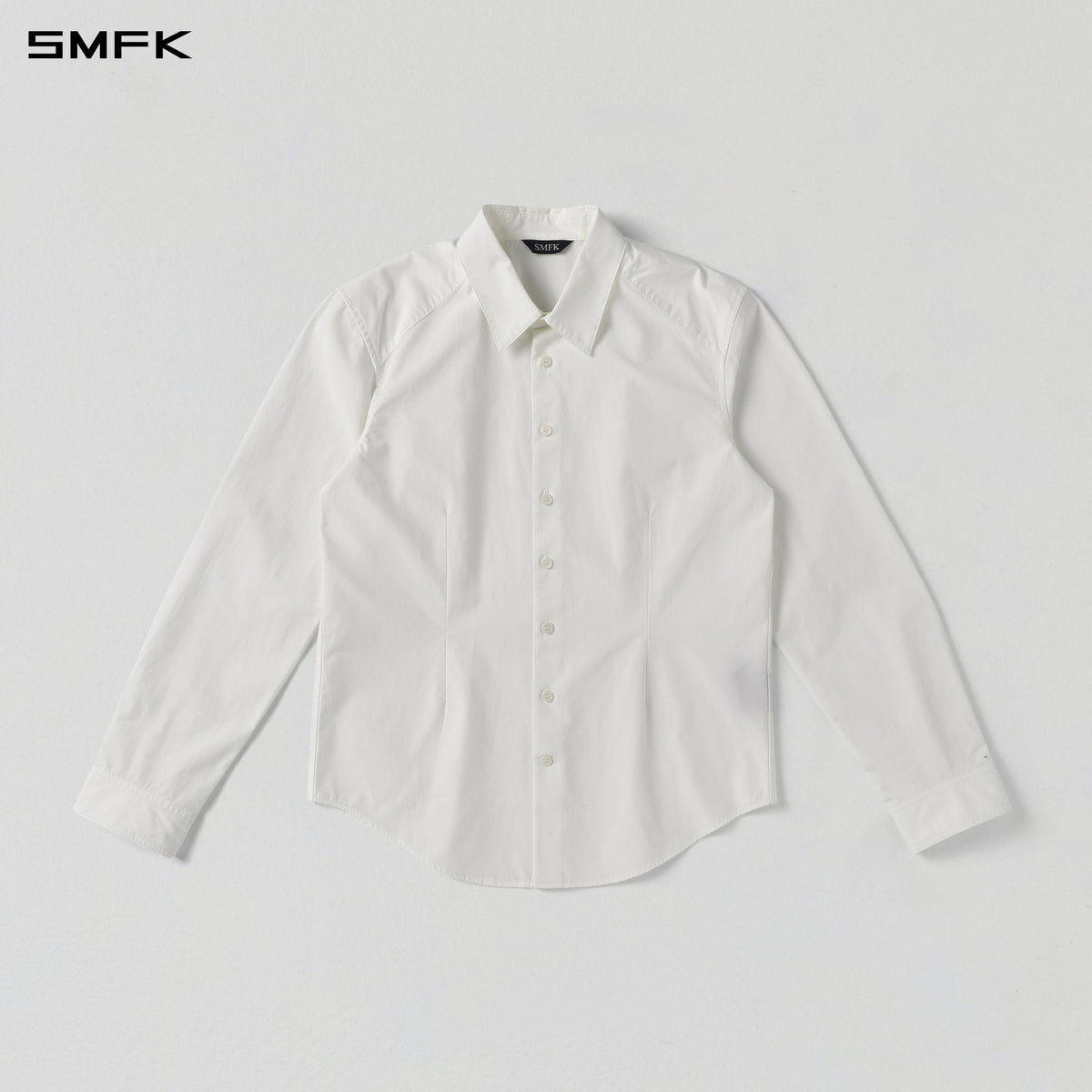 PERMANENT SLIM FORMAL SHIRT/COMBED COTTON/U CLOUD WHITE