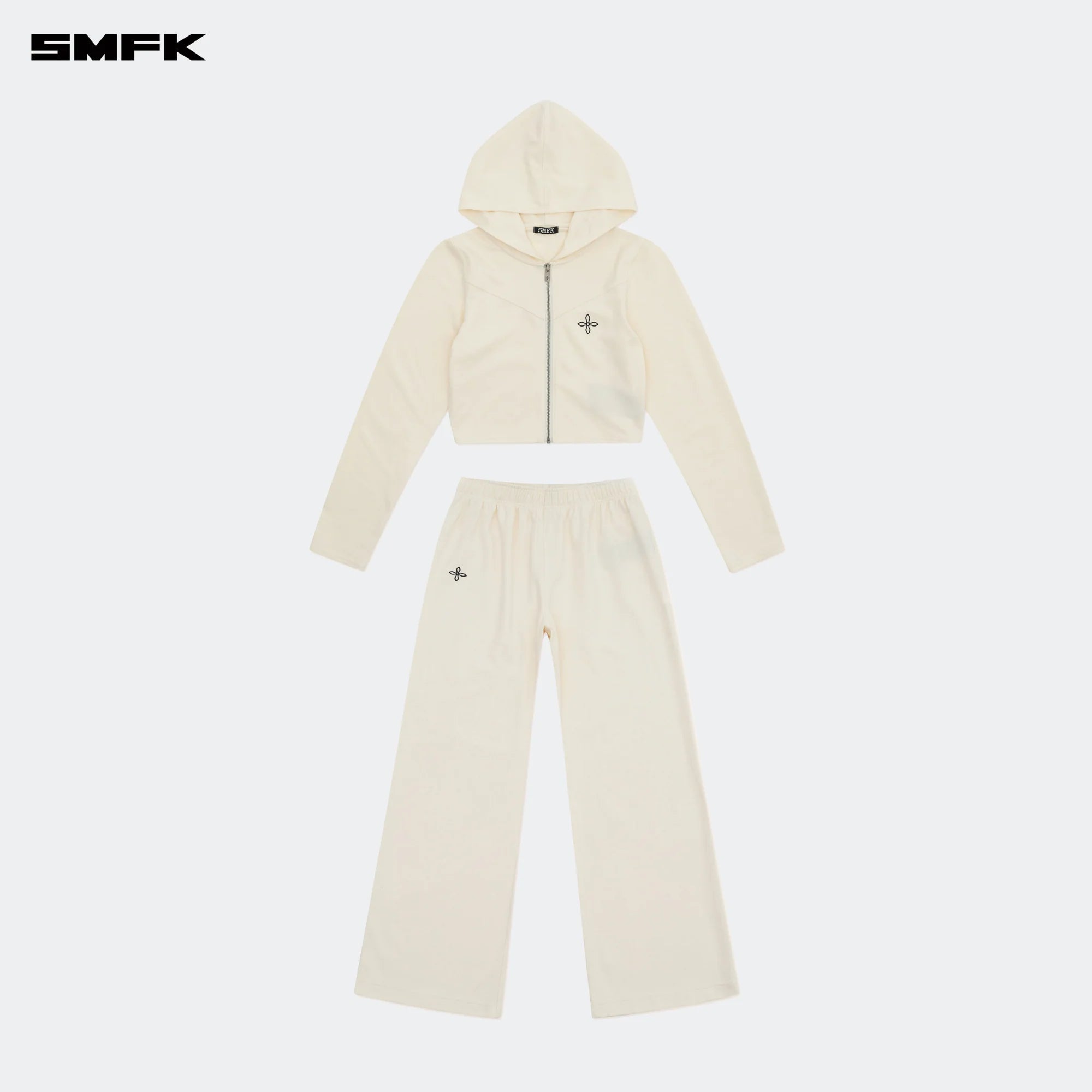 COMPASS ROVE JOGGING SPORT SUIT IN WHITE