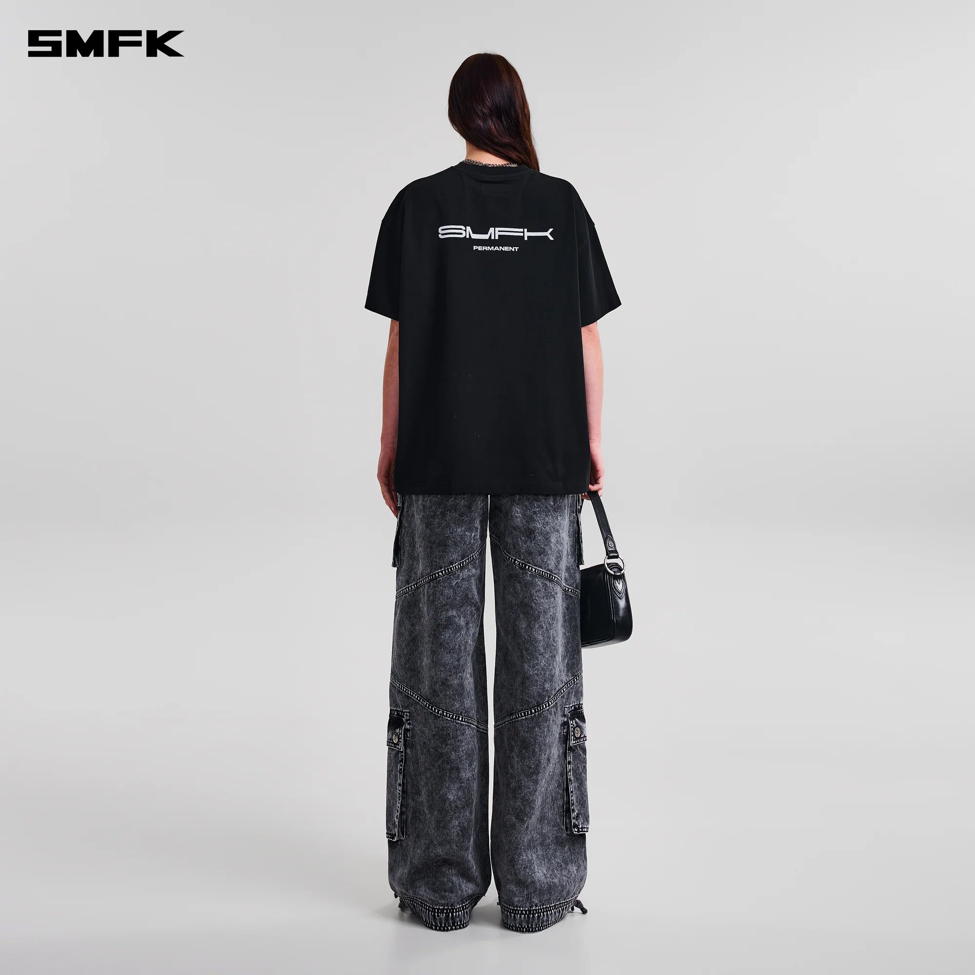 COMPASS MODE MASSIVE TEE-MAGNOLIA/COTTON WILD BLACK