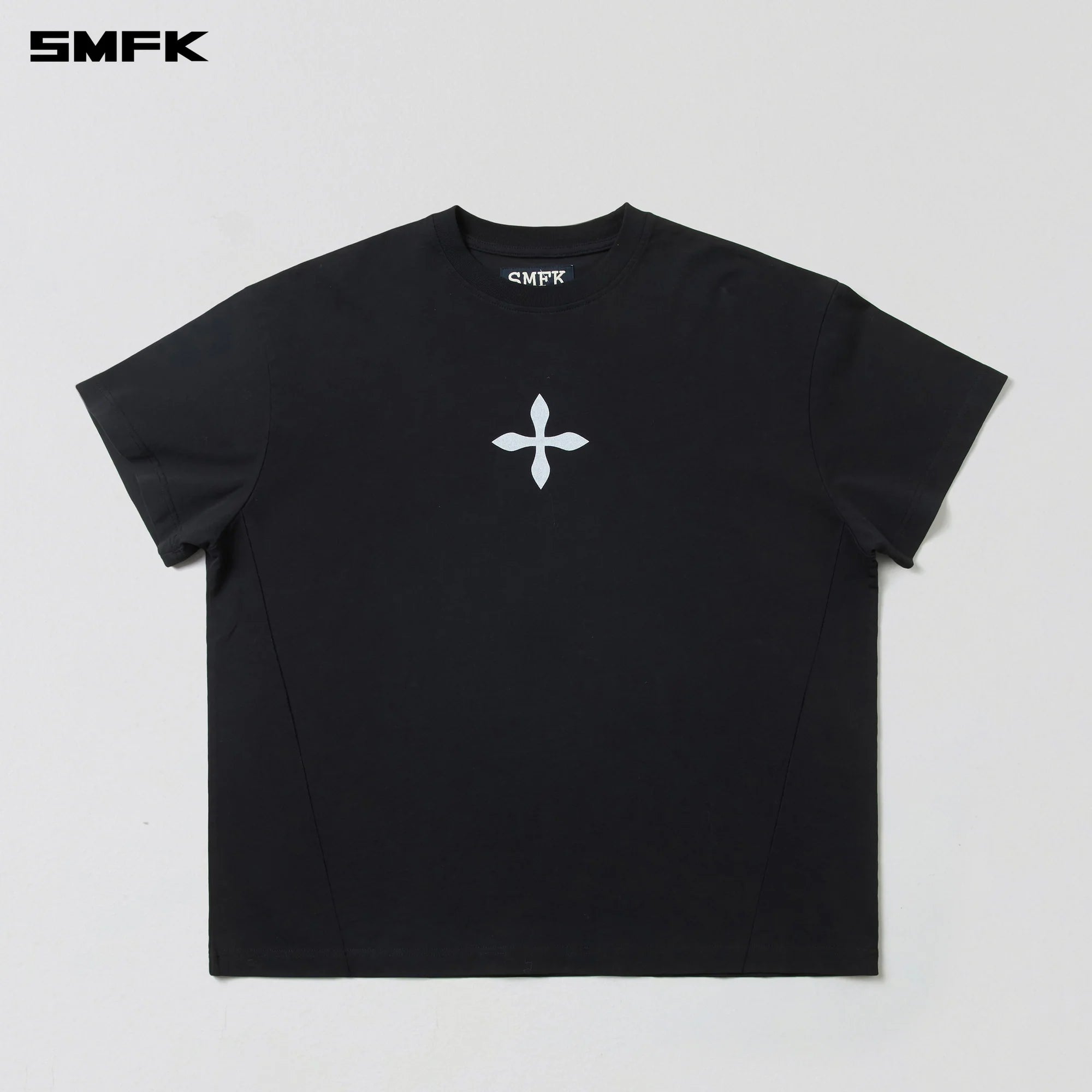 COMPASS MODE MASSIVE TEE-MAGNOLIA/COTTON WILD BLACK