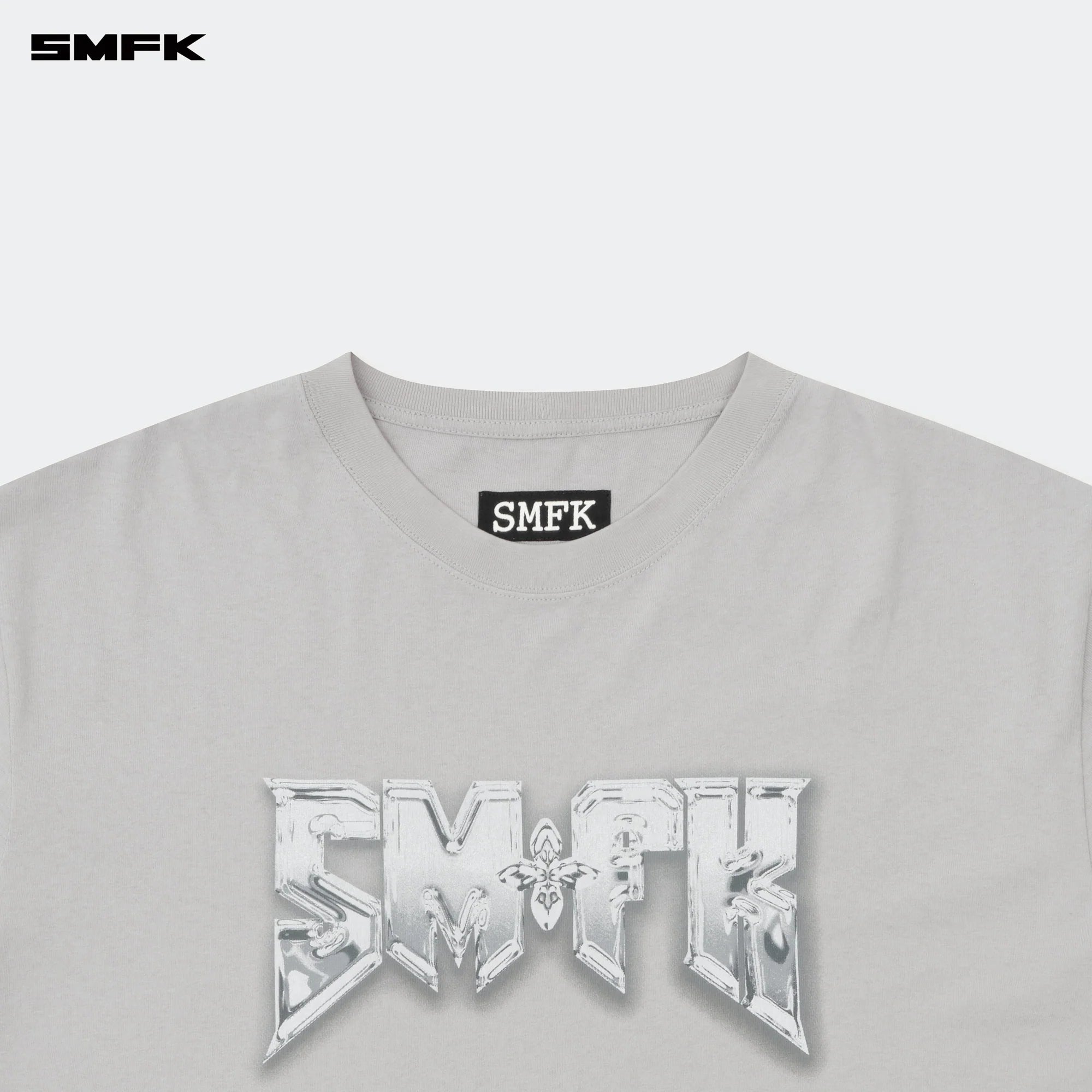 COMPASS SMFK METAL ROCK LOOSE TEE GRAY