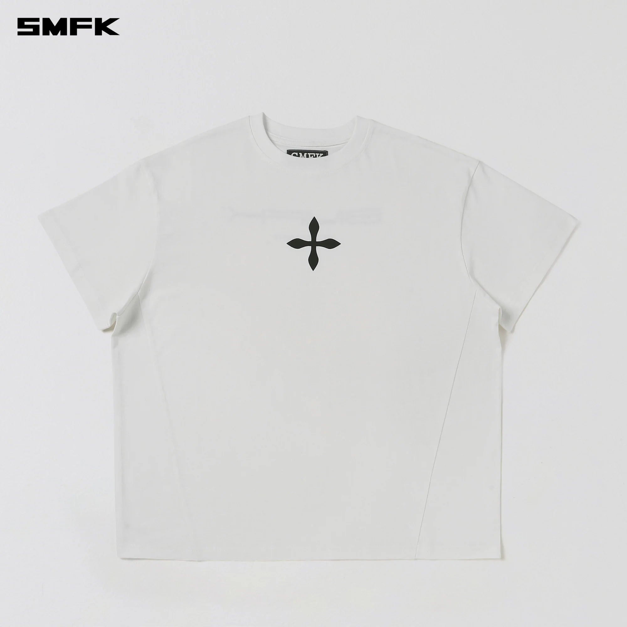 COMPASS MODE MASSIVE TEE-MAGNOLIA/COTTON CLOUD WHITE