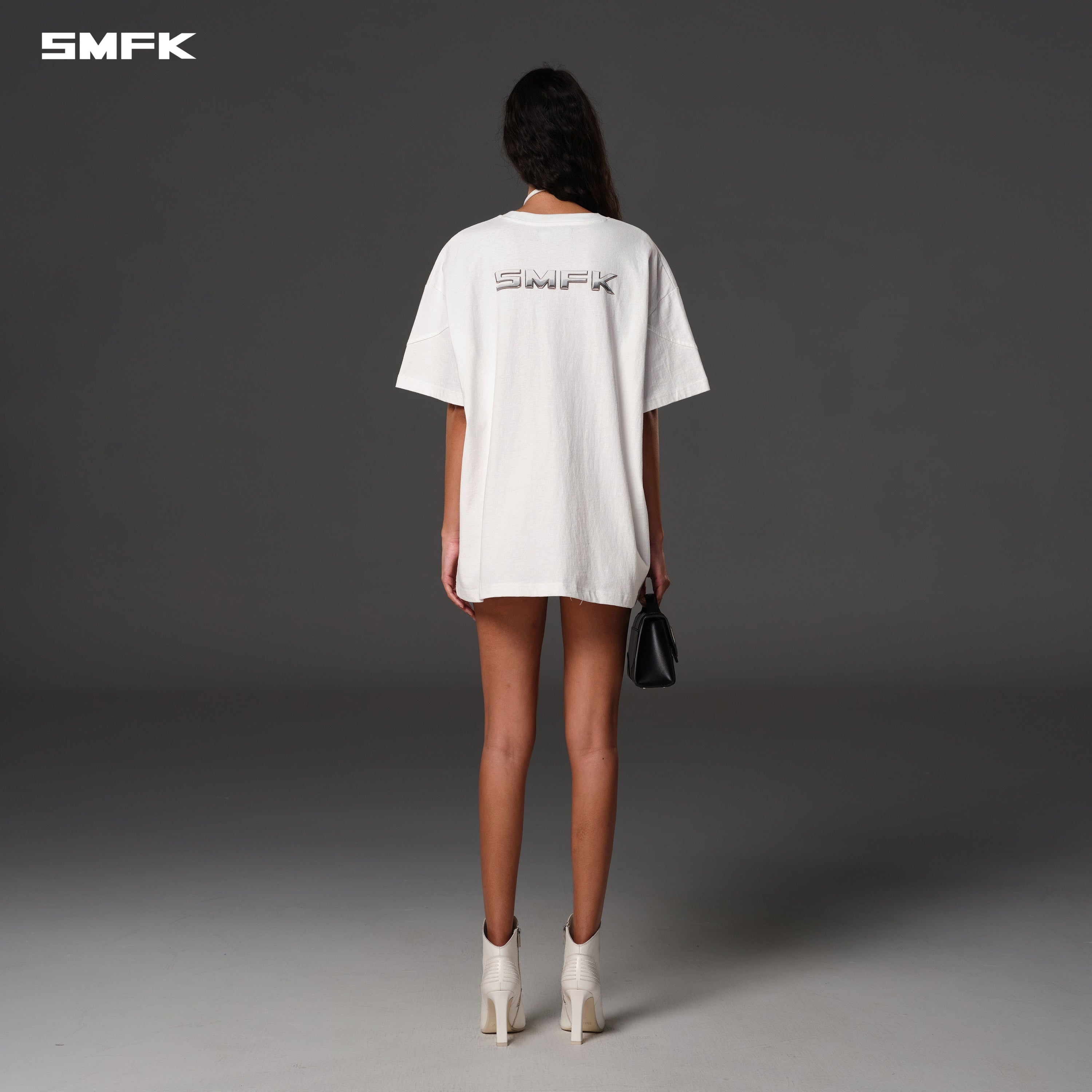 FUTURE REFLECTION LOOSE TEE/COTTON CLOUD WHITE