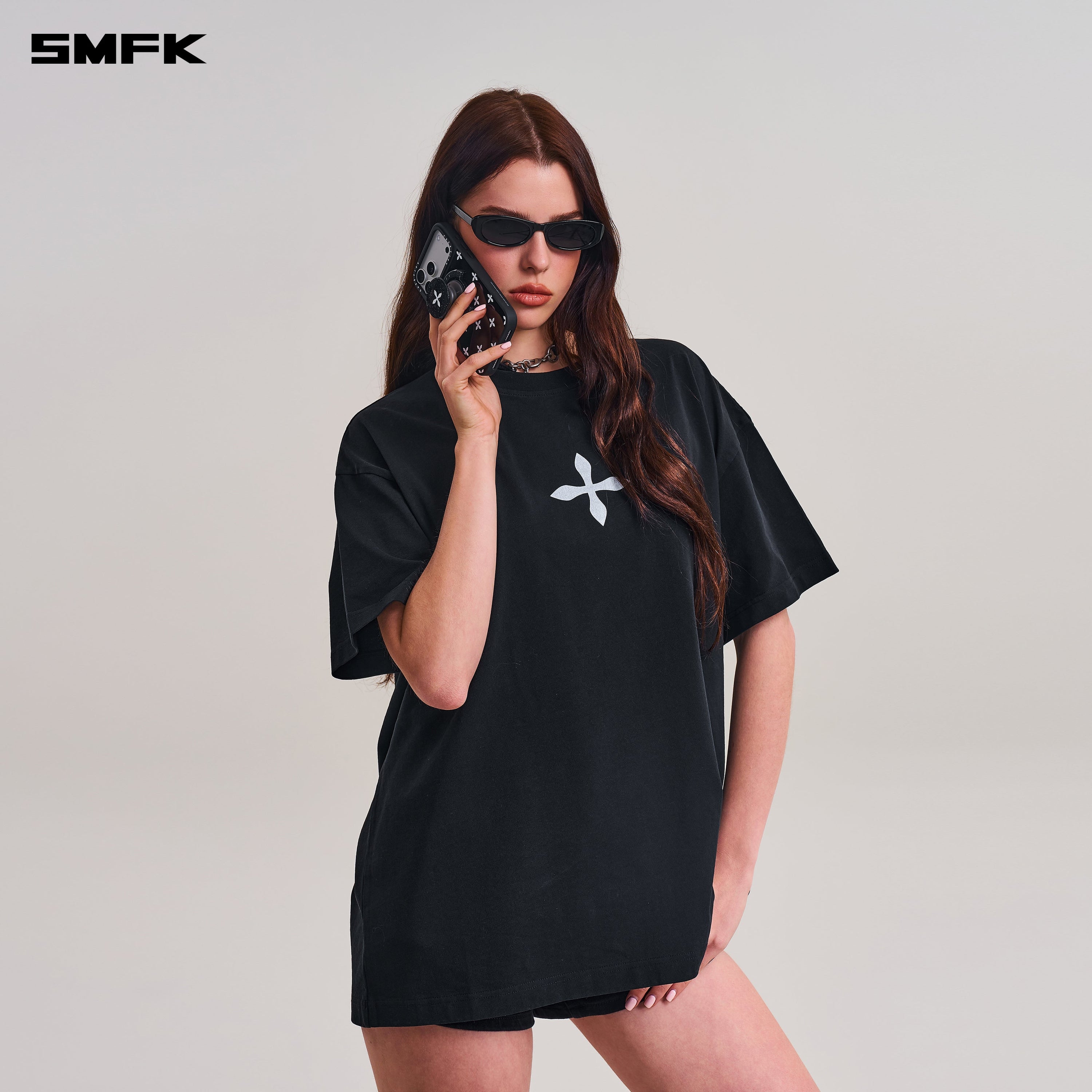 SMFK X CASETiFY COMPASS MAGNETIC SNAPPY GRIP HOLDER BLACK