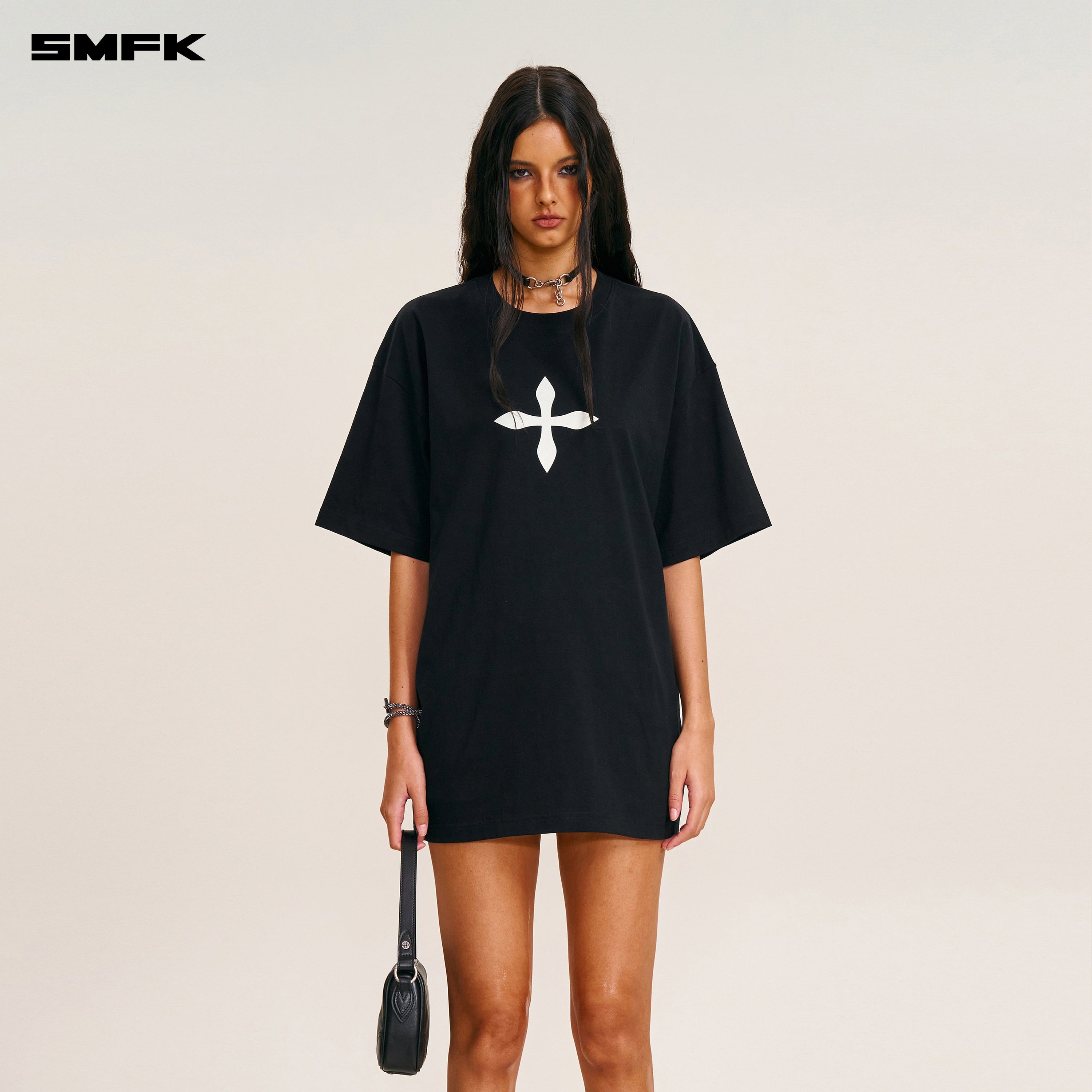 VINTAGE COMPASS MODE LOOSE TEE WILD BLACK