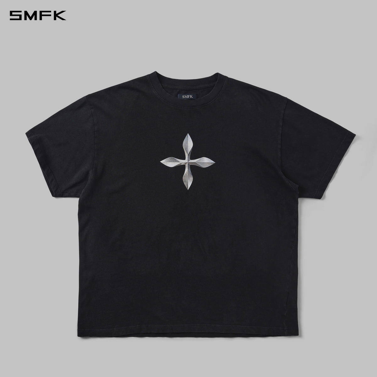 VINTAGE GUERNICA COMPASS LOOSE TEE/U WILD BLACK