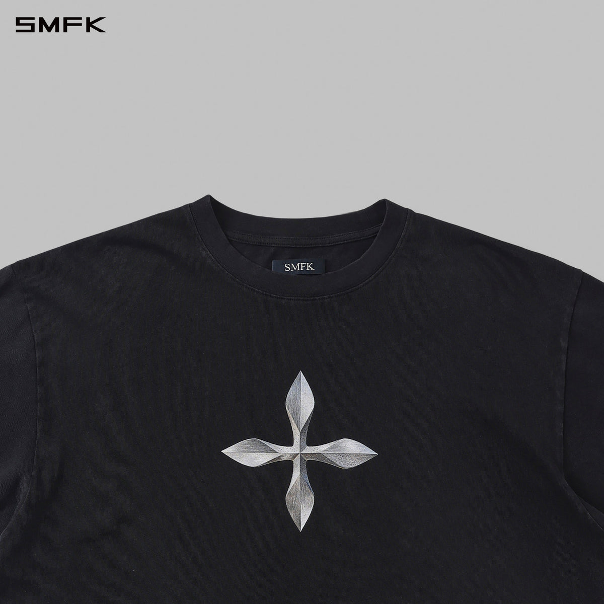 VINTAGE GUERNICA COMPASS LOOSE TEE/U WILD BLACK