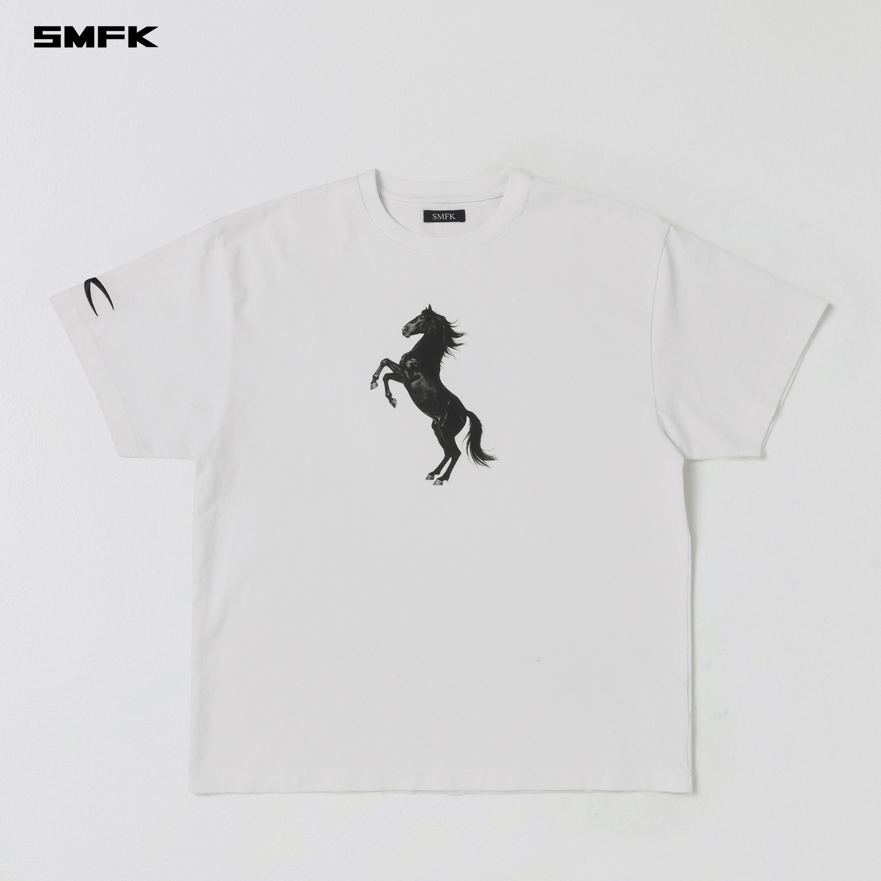VINTAGE LOOSE DOUBLE-SIDE TEE/COMBED COTTON CLOUD WHITE