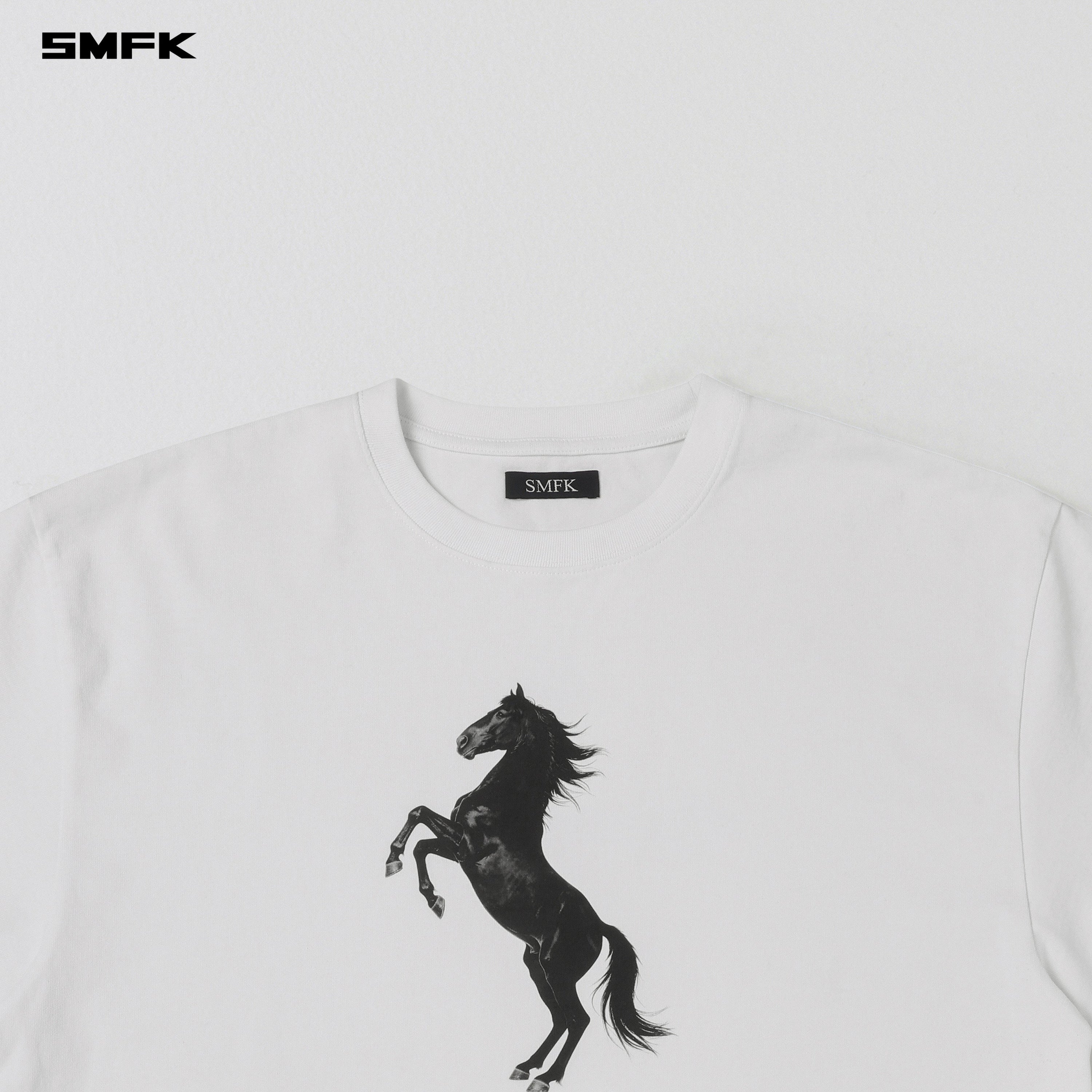 VINTAGE LOOSE DOUBLE-SIDE TEE/COMBED COTTON CLOUD WHITE