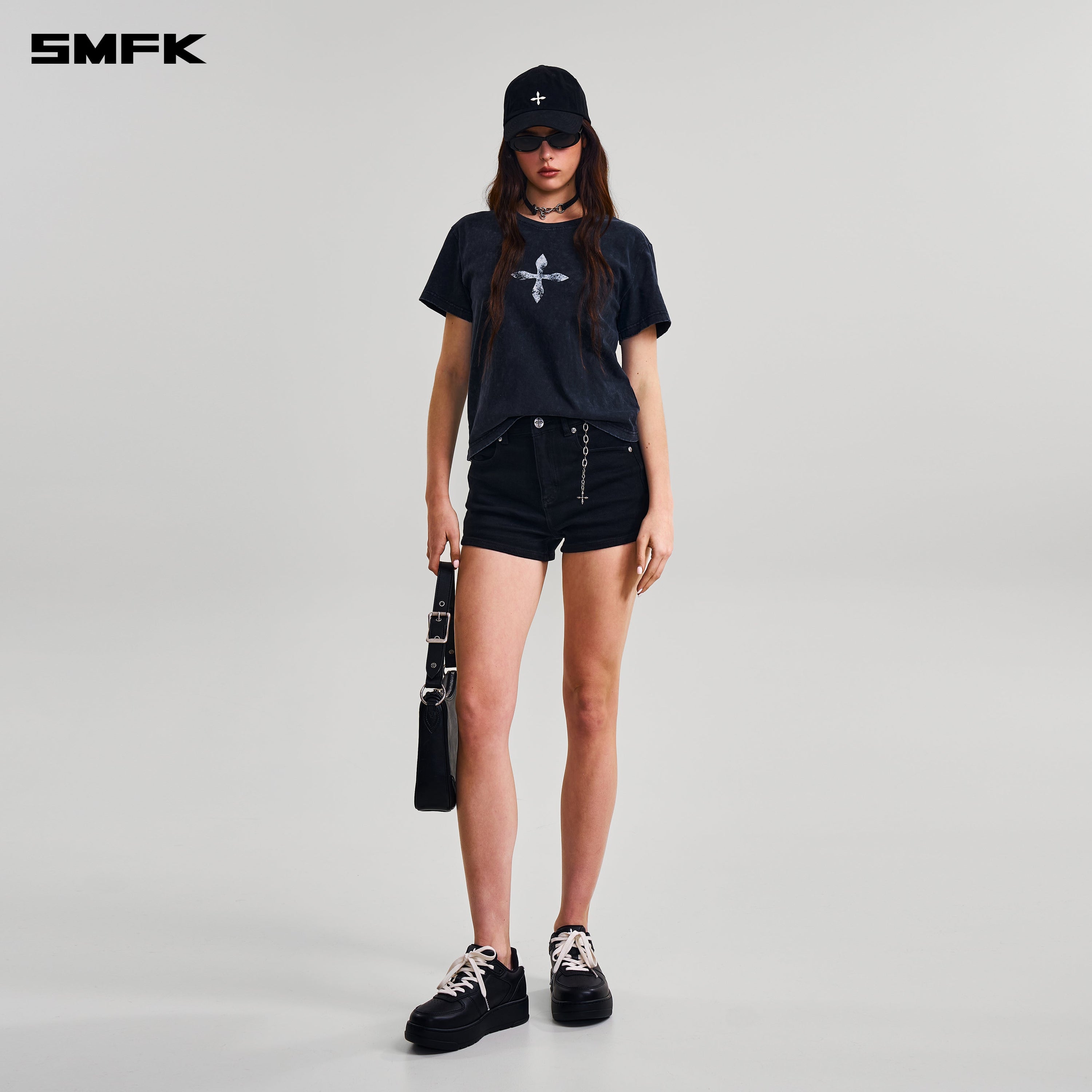 VINTAGE-SAVAGE TEE/STONE WASH VANISH BLACK