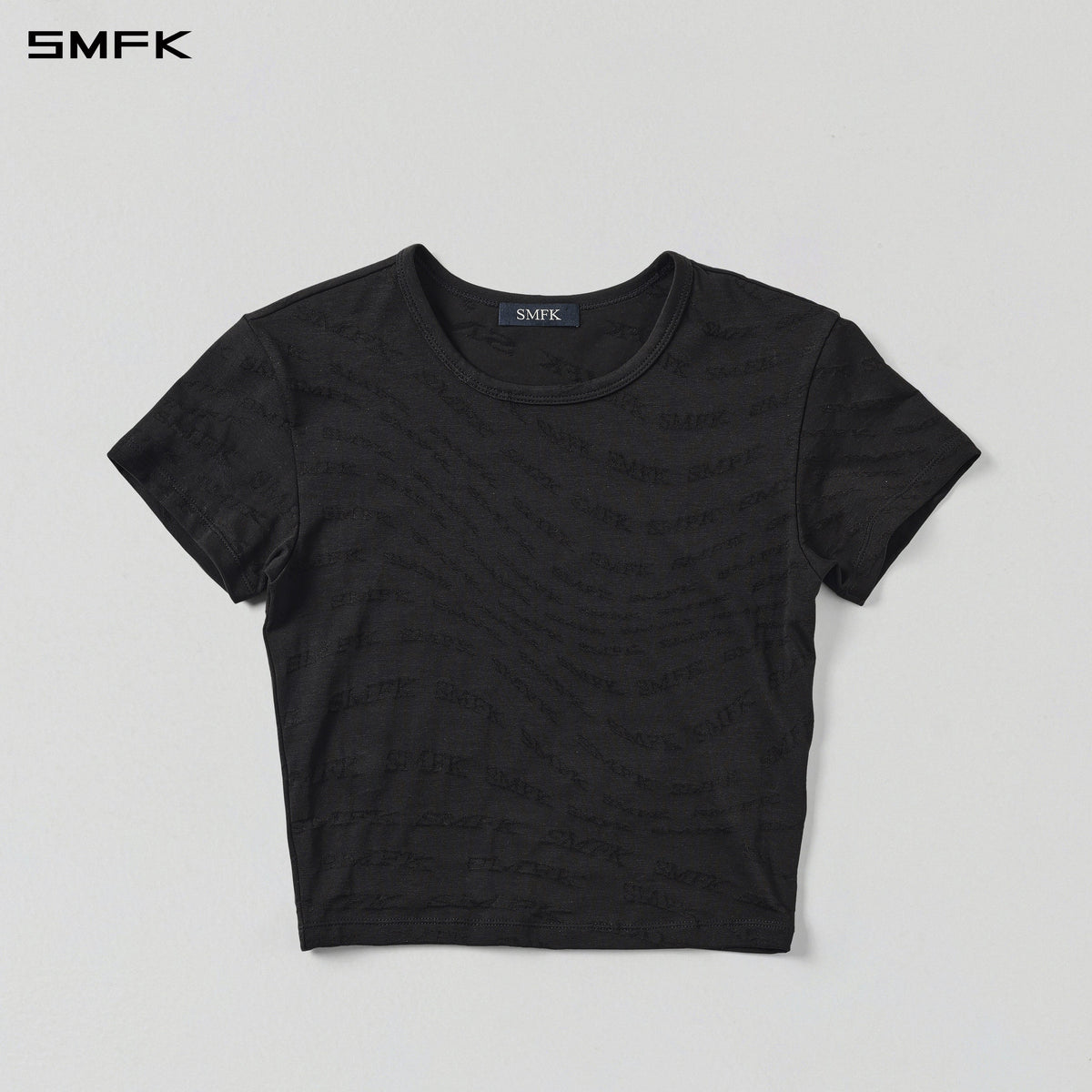 VINTAGE MUSE SLIM TEE/COTTON+NYLON WILD BLACK