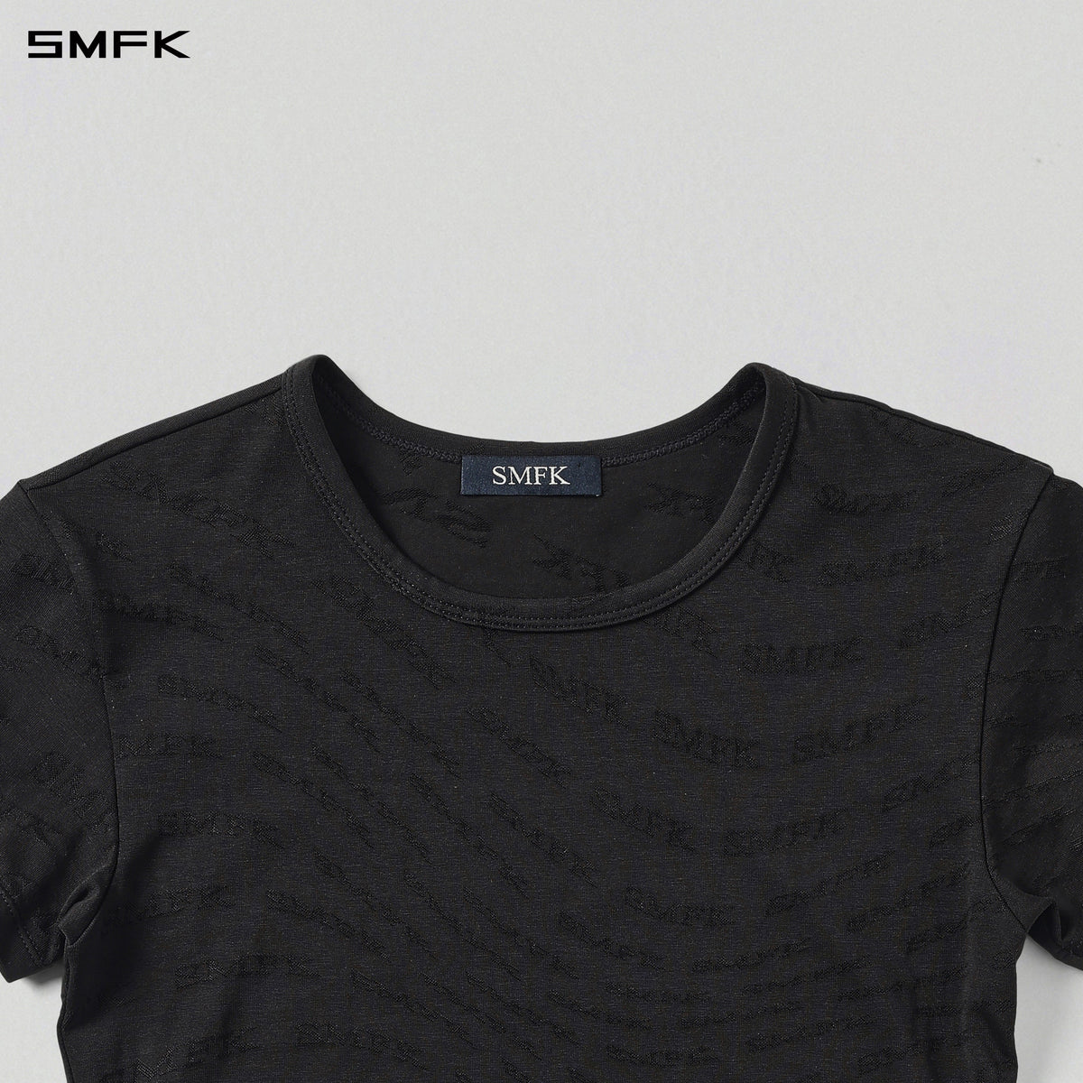 VINTAGE MUSE SLIM TEE/COTTON+NYLON WILD BLACK