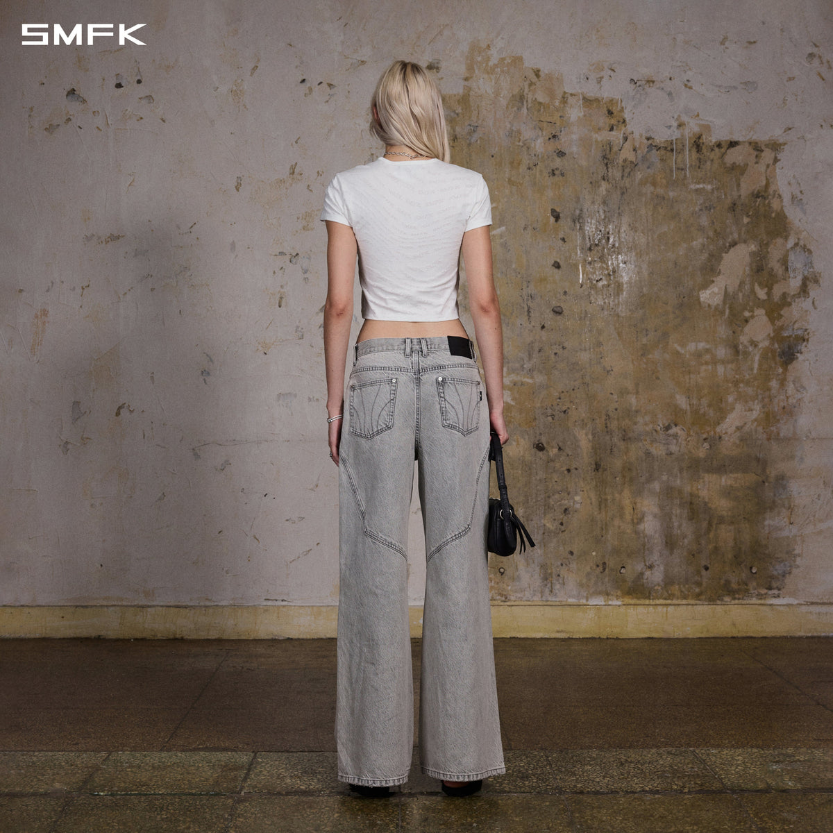VINTAGE MUSE SLIM TEE/COTTON+NYLON CLOUD WHITE