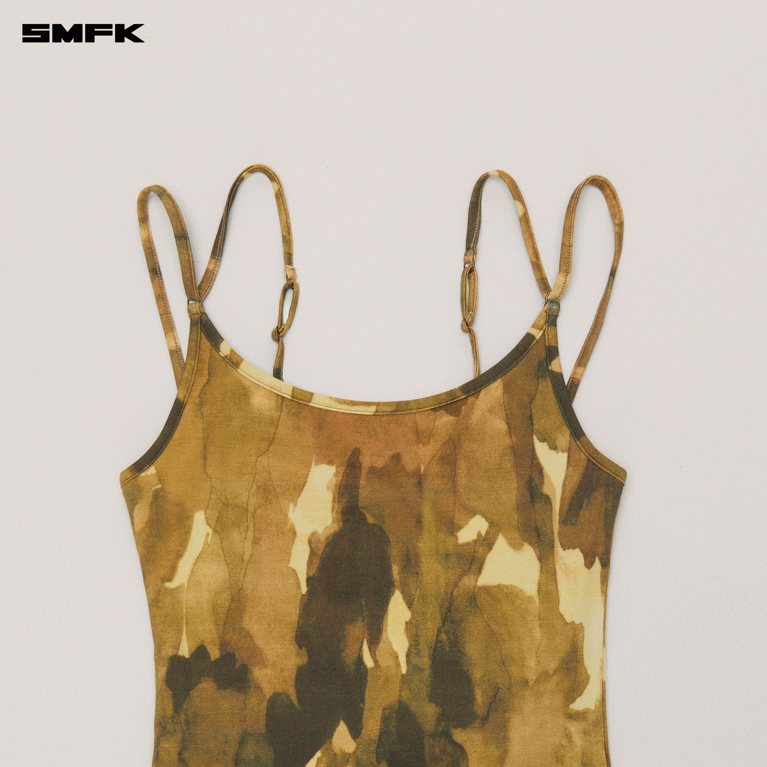 VINTAGE HURRICANE  FADE SHORT DRESS CHINESE INK CAMOUFLAGE