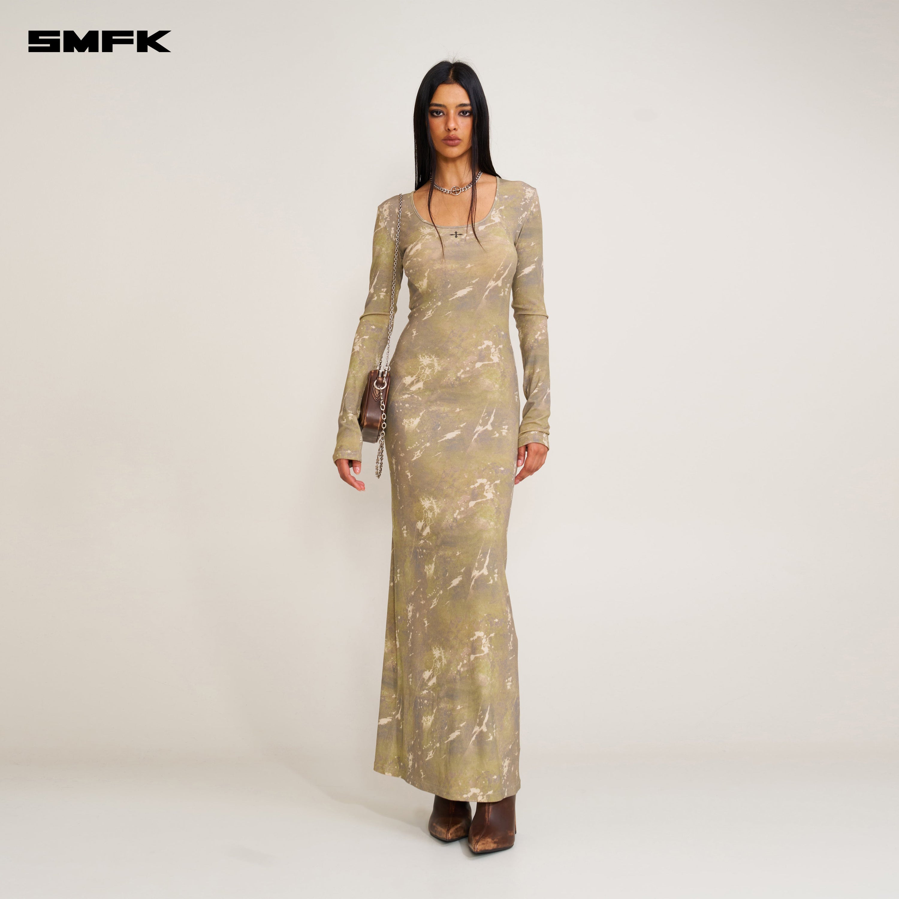 VINTAGE HURRICANE SILK FADE BODY DRESS HURRICANE CAMOUFLAGE