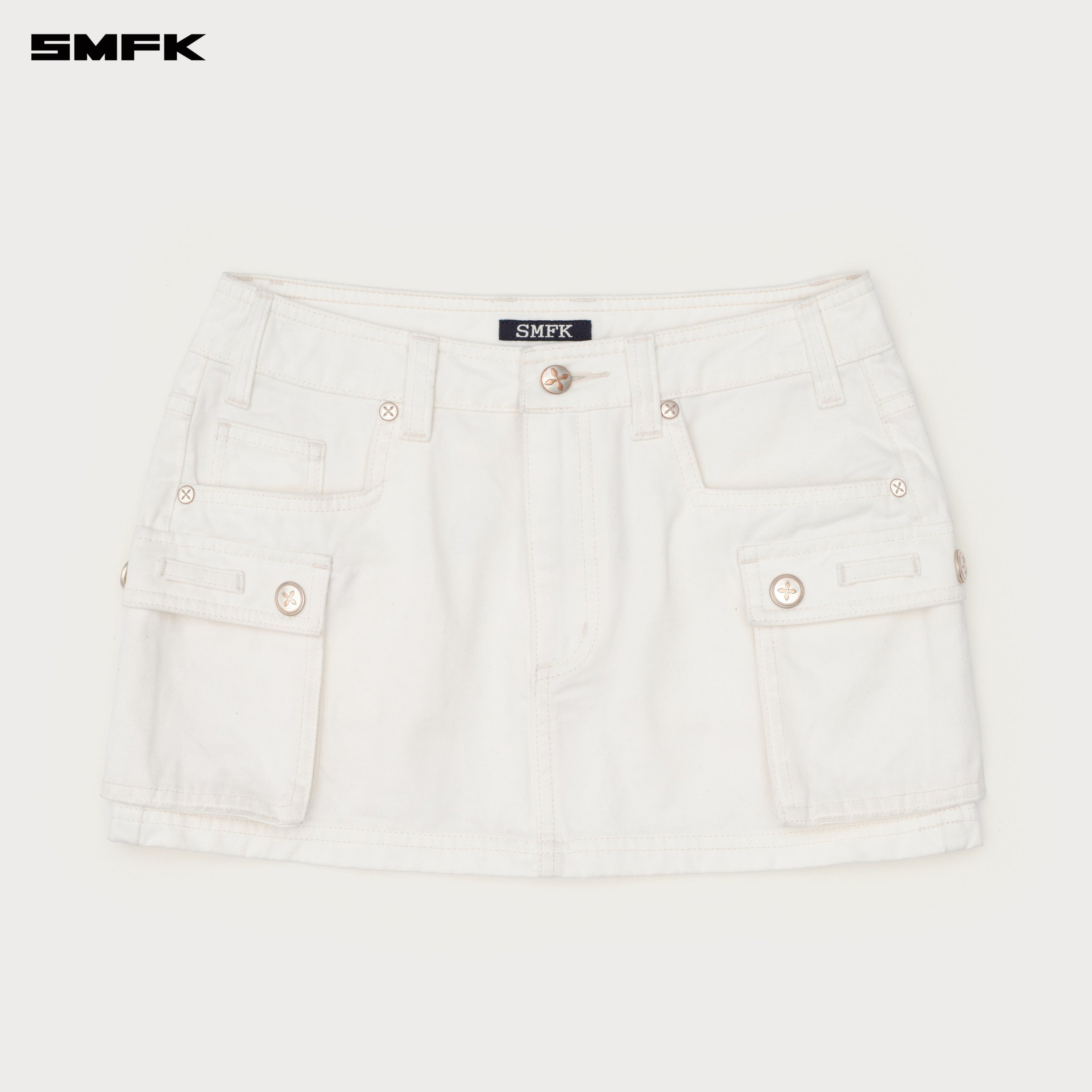 Compass Wild Road Cargo Skirt Snowy Mountain White