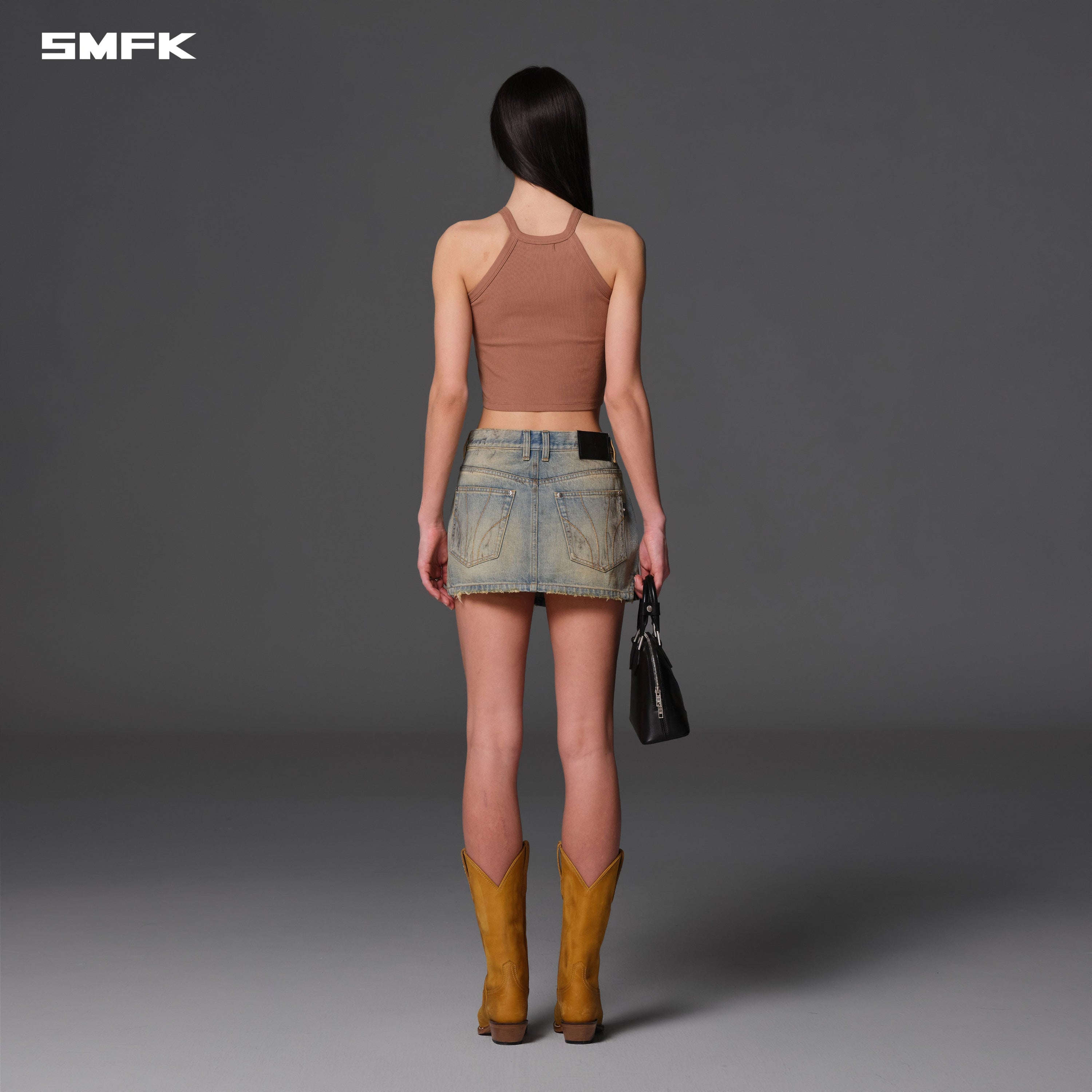 COMPASS MIRAGE MODE DENIM SHORT DRESS LAKE BLUE