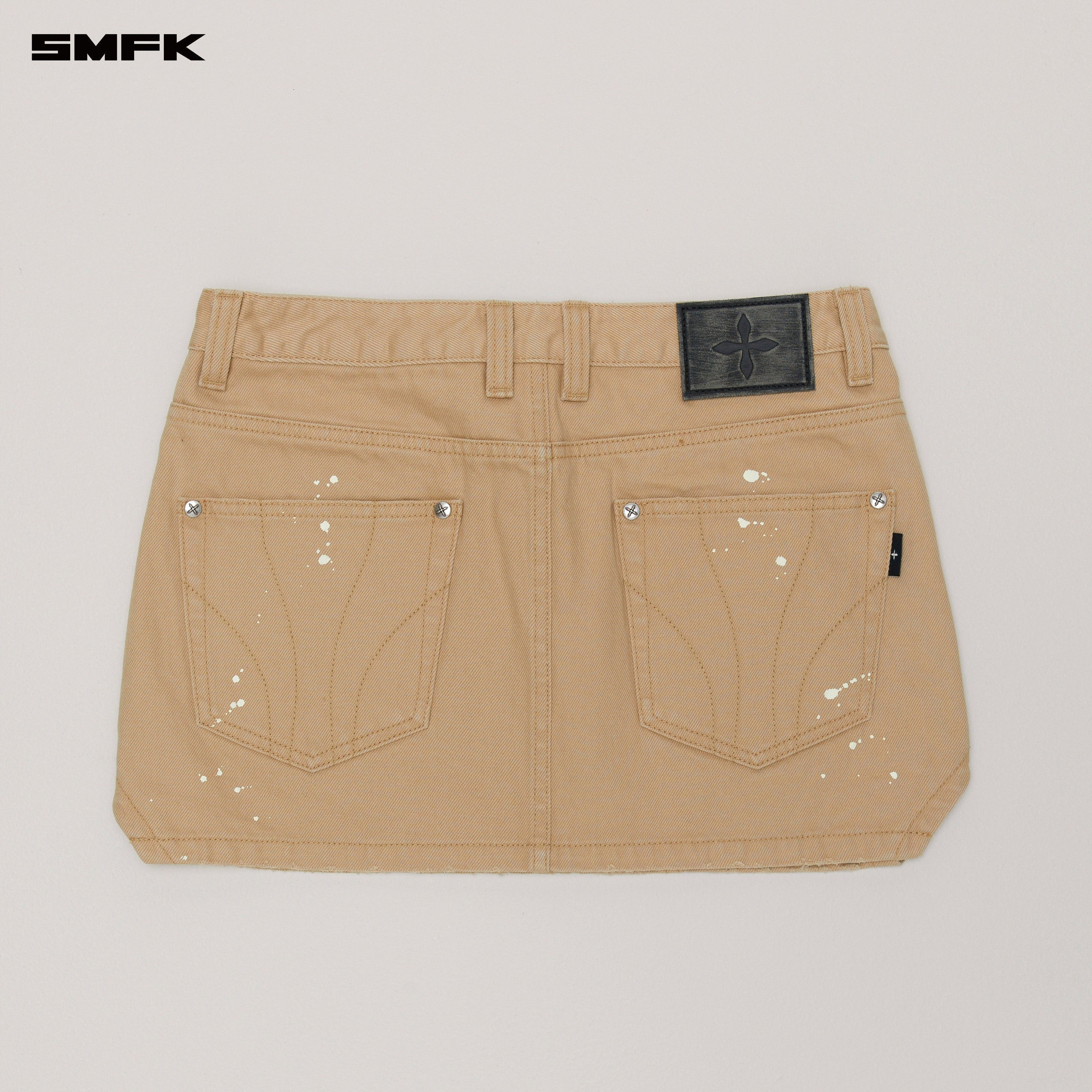 COMPASS WILD ORIGIN DENIM SKIRT SAND