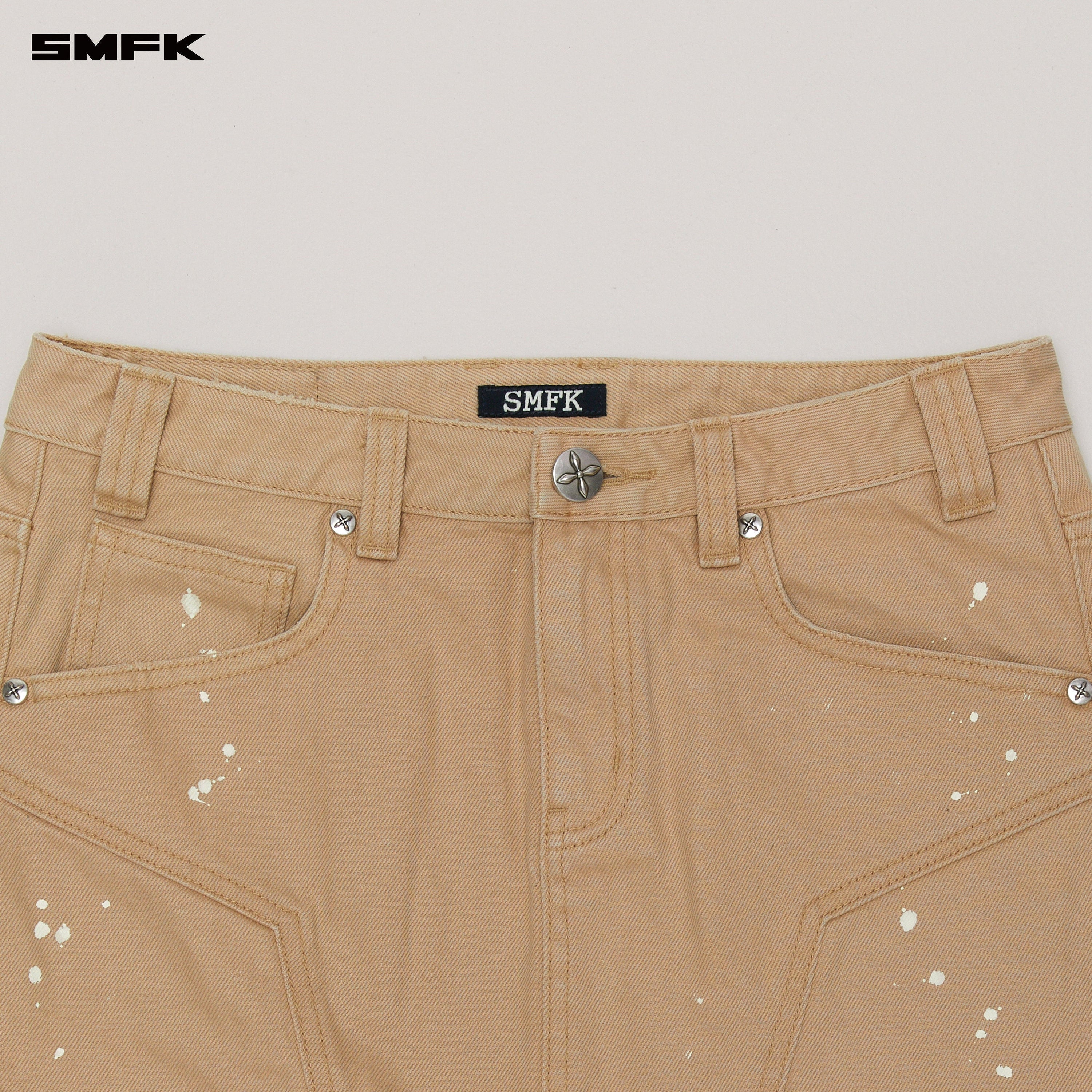 COMPASS WILD ORIGIN DENIM SKIRT SAND