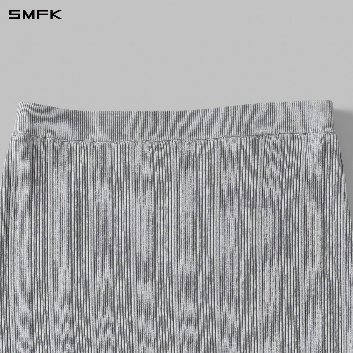 MYTH SIREN EVENING SLIM KNIT DRESS/LENZING TENCEL+SILK+COTTON GLACIER GREY
