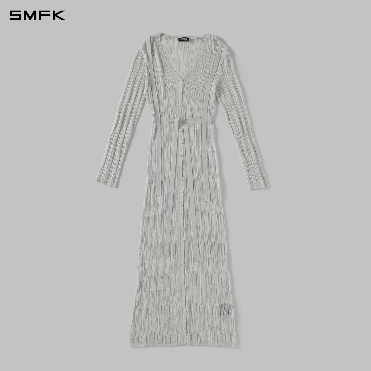 MYTH AEOLUS KNIT ROBE DRESS/METALLIC YARN AURORA SLIVER
