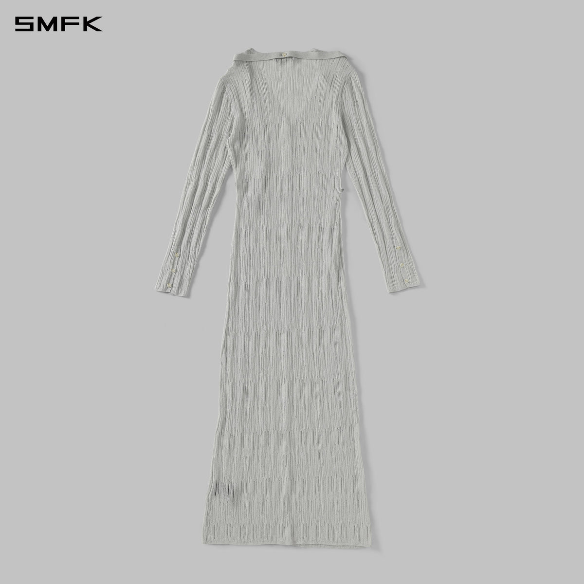 MYTH AEOLUS KNIT ROBE DRESS/METALLIC YARN AURORA SLIVER